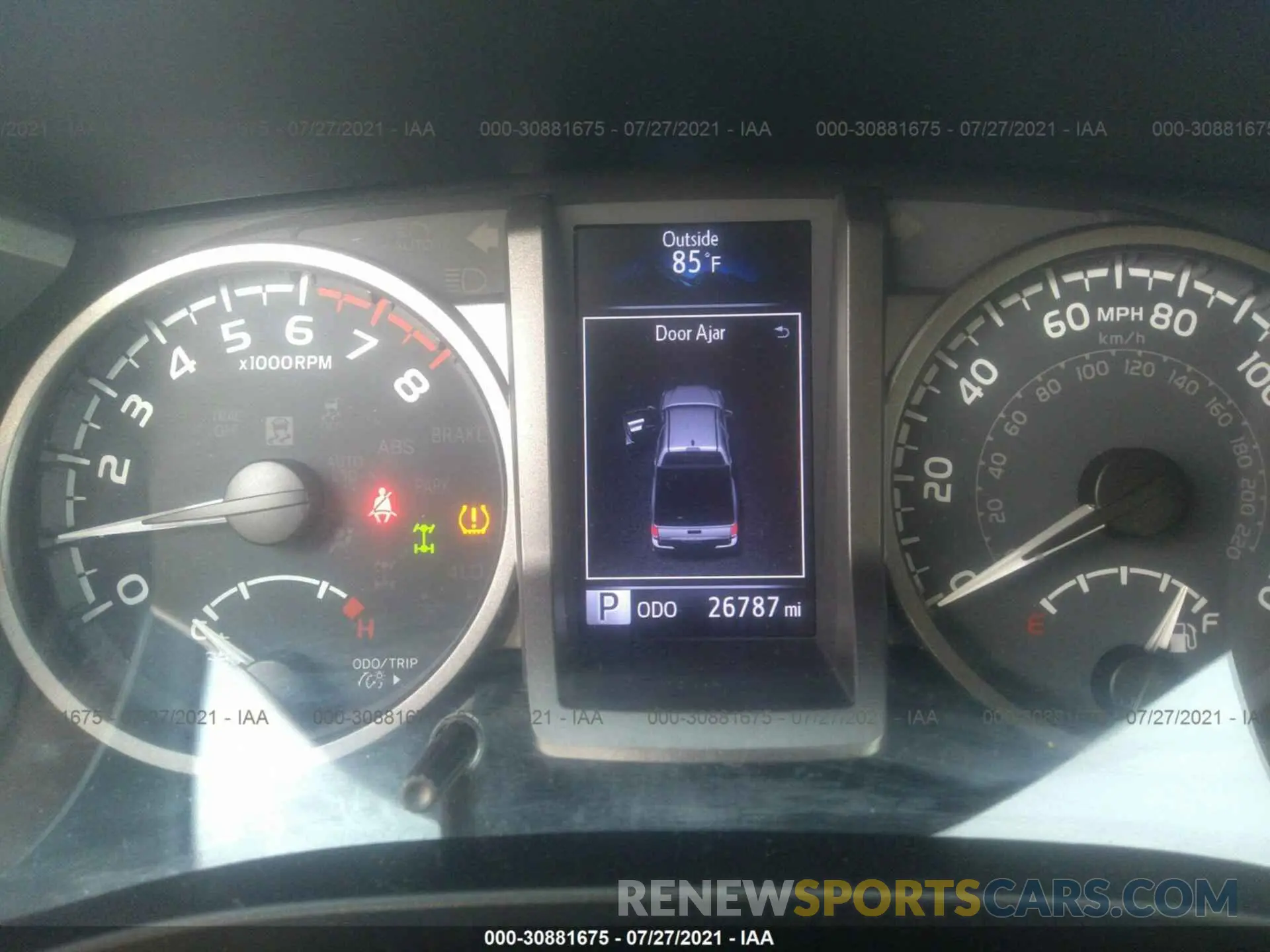 7 fotografías del automóvil dañado 5TFCZ5AN5LX231336 TOYOTA TACOMA 4WD 2020