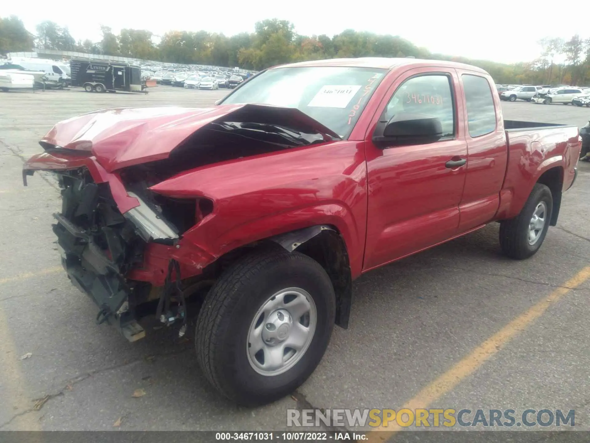 2 fotografías del automóvil dañado 5TFSX5EN8LX072243 TOYOTA TACOMA 4WD 2020