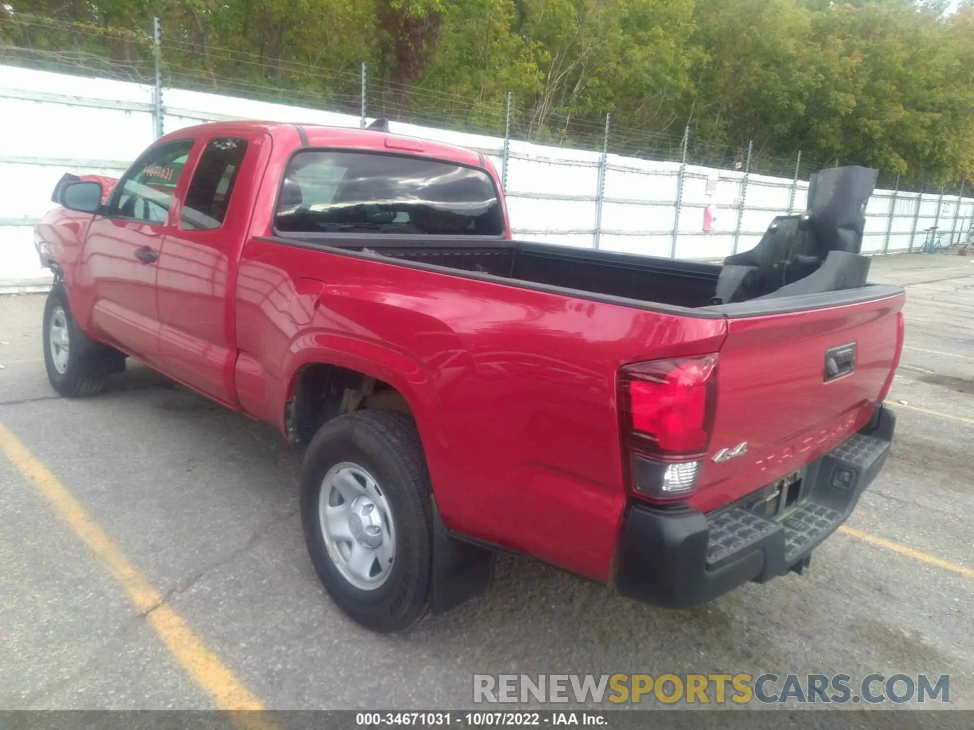 3 fotografías del automóvil dañado 5TFSX5EN8LX072243 TOYOTA TACOMA 4WD 2020
