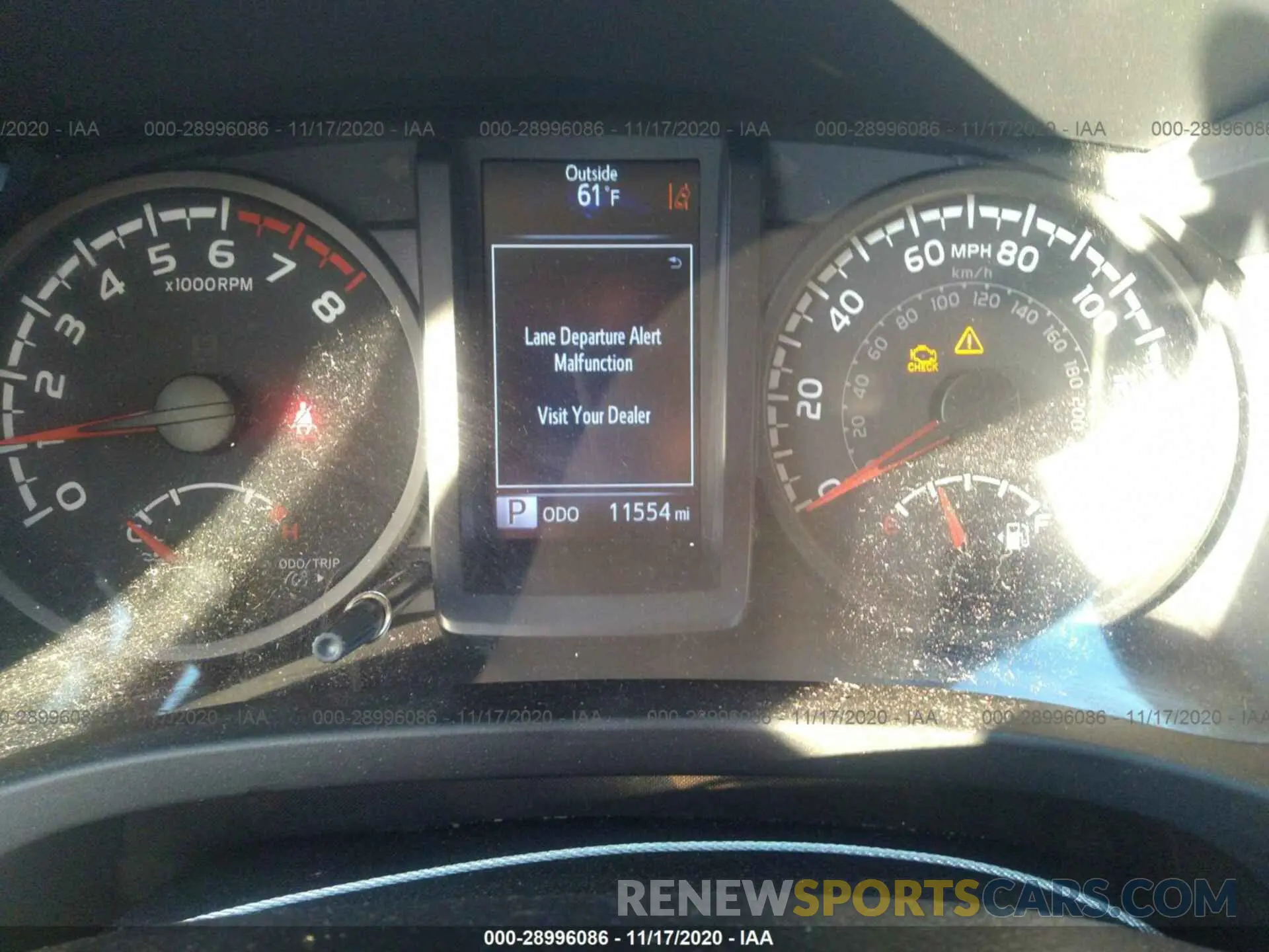 7 fotografías del automóvil dañado 5TFSZ5AN5LX212393 TOYOTA TACOMA 4WD 2020