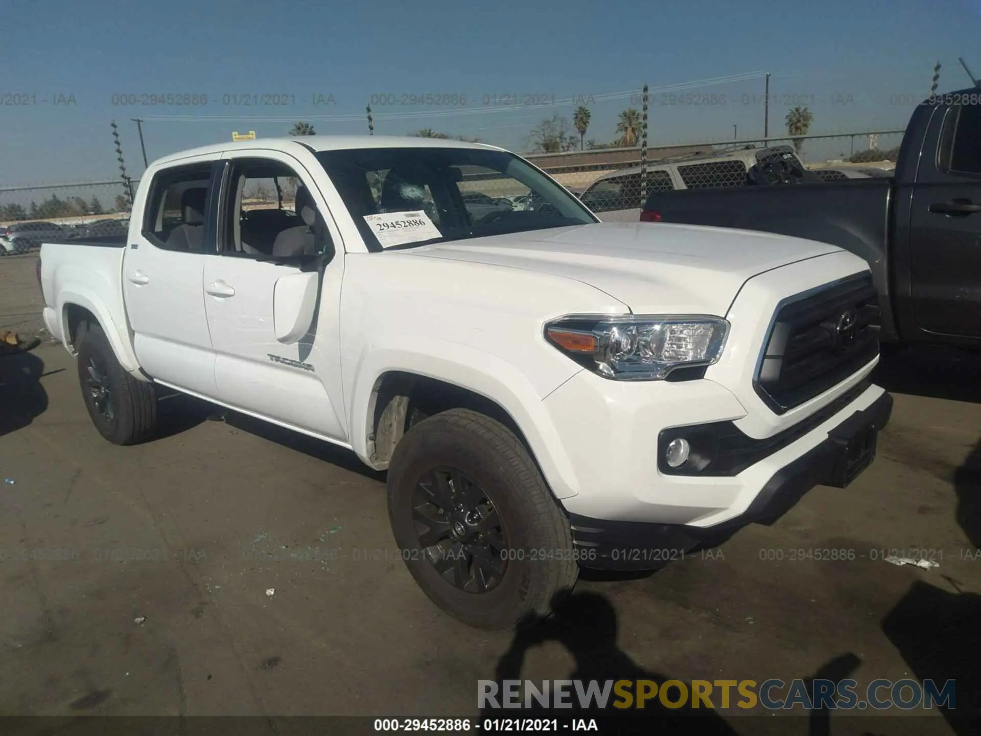 1 fotografías del automóvil dañado 3TMCZ5AN0MM384942 TOYOTA TACOMA 4WD 2021
