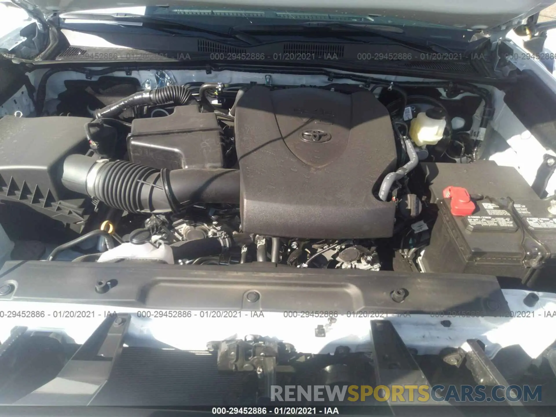 10 fotografías del automóvil dañado 3TMCZ5AN0MM384942 TOYOTA TACOMA 4WD 2021