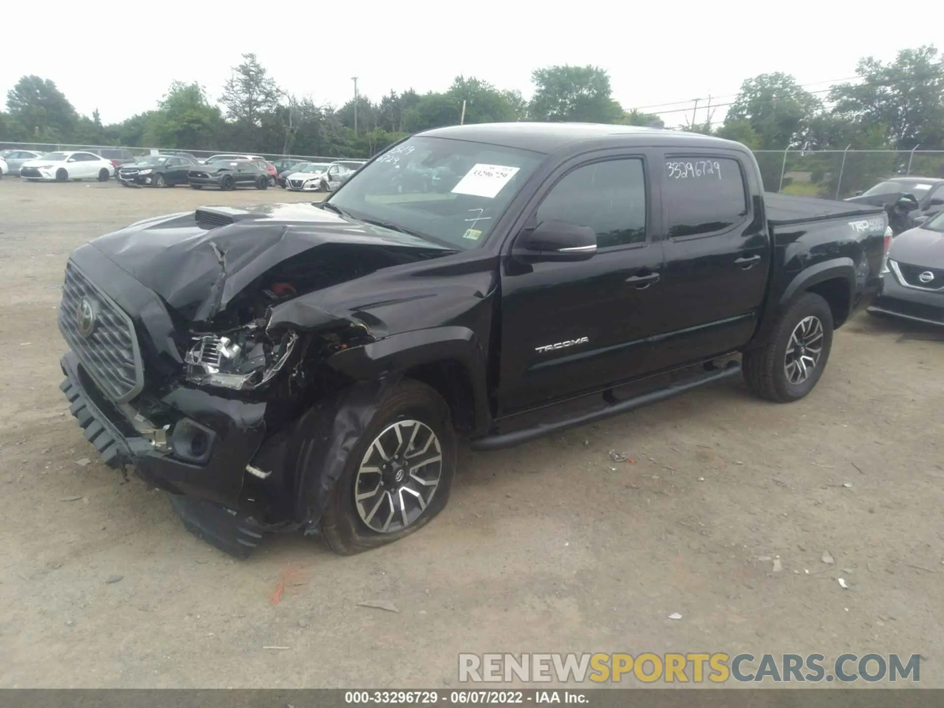 2 fotografías del automóvil dañado 3TMCZ5AN0MM394399 TOYOTA TACOMA 4WD 2021