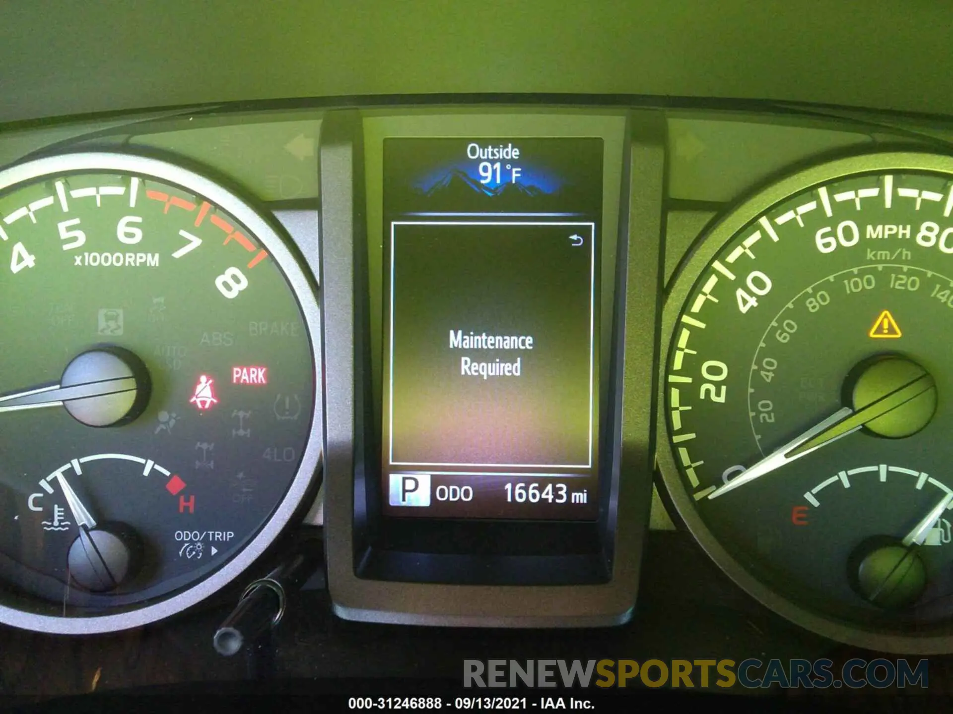 7 fotografías del automóvil dañado 3TMCZ5AN0MM408706 TOYOTA TACOMA 4WD 2021