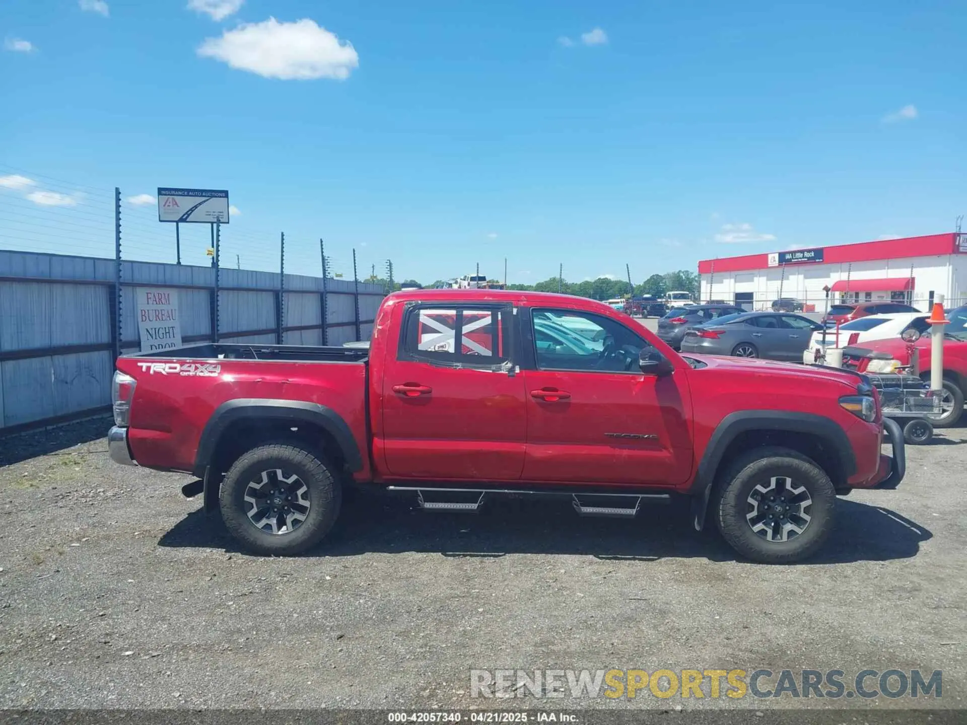 13 fotografías del automóvil dañado 3TMCZ5AN0MM450583 TOYOTA TACOMA 4WD 2021