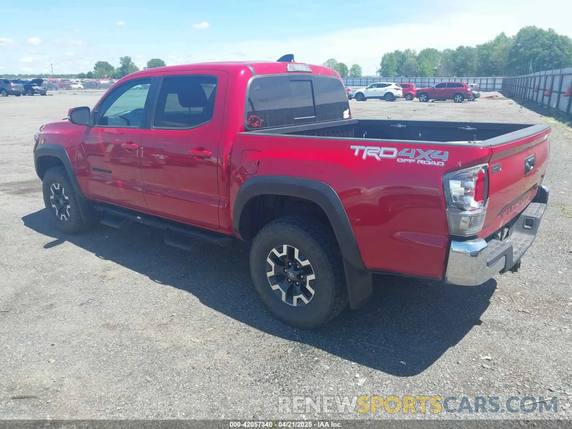 3 fotografías del automóvil dañado 3TMCZ5AN0MM450583 TOYOTA TACOMA 4WD 2021