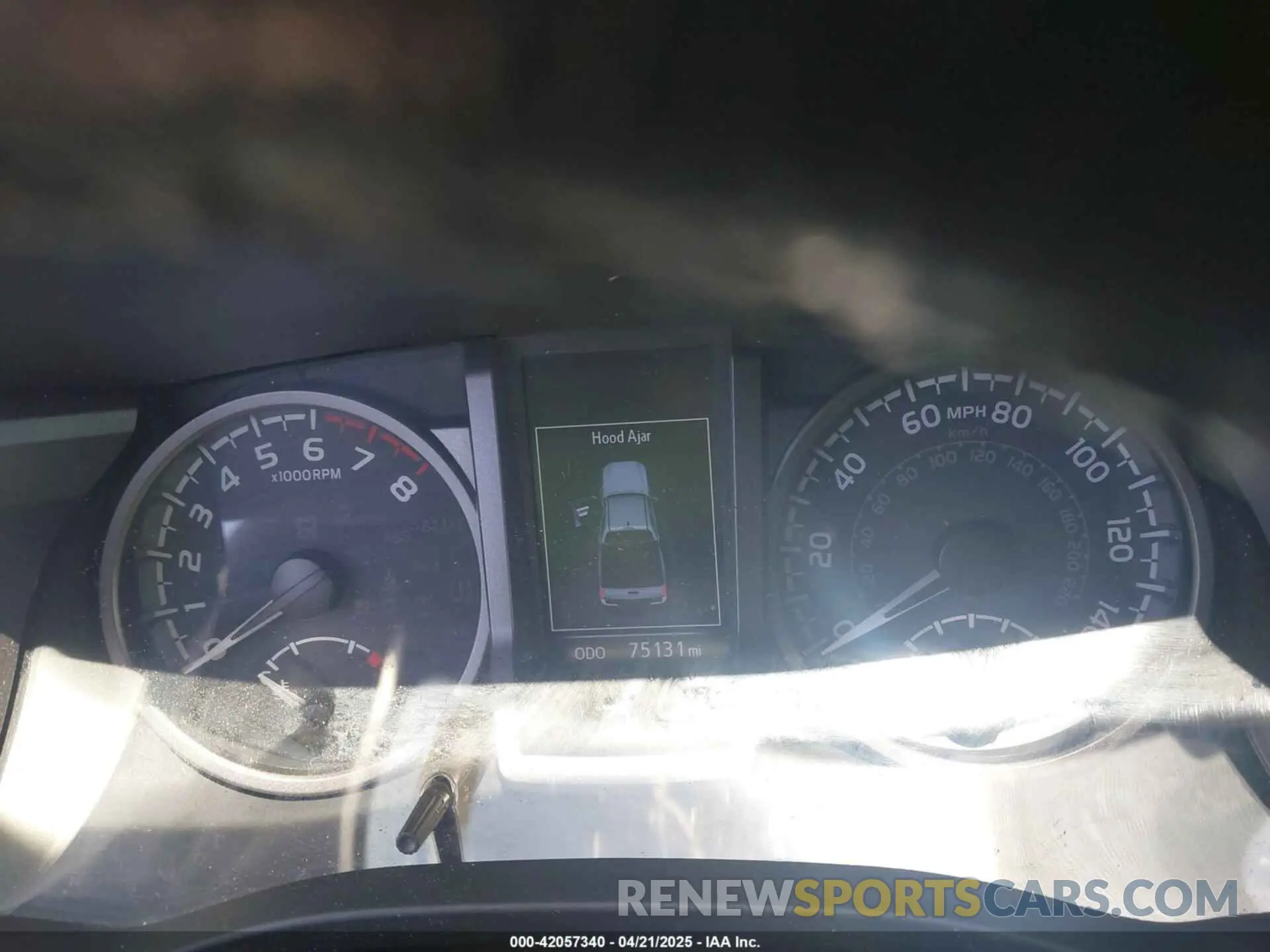7 fotografías del automóvil dañado 3TMCZ5AN0MM450583 TOYOTA TACOMA 4WD 2021