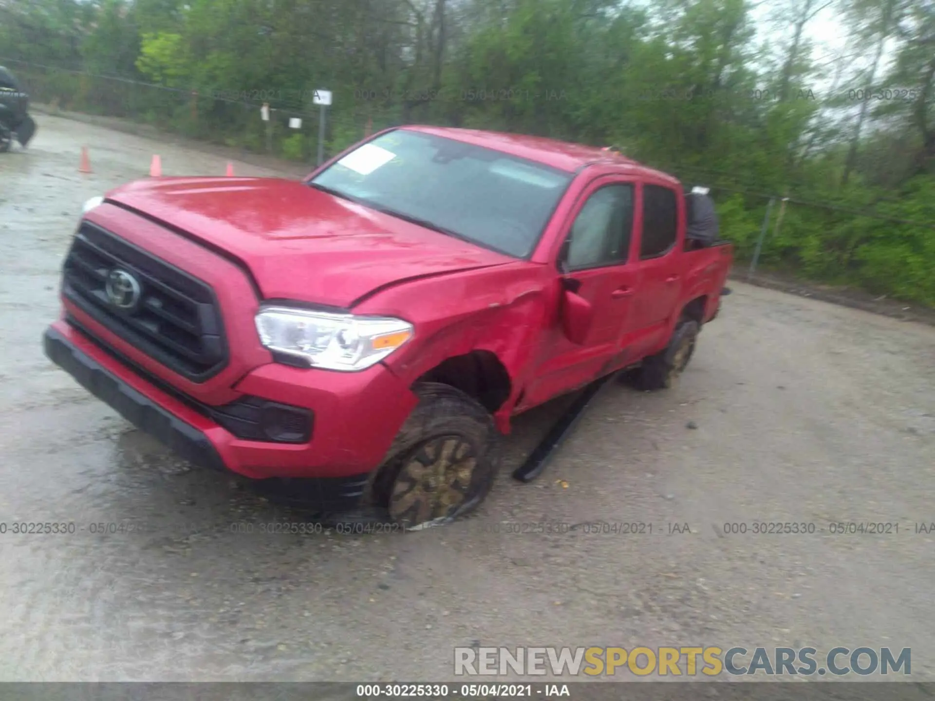 2 fotografías del automóvil dañado 3TMCZ5AN3MM396695 TOYOTA TACOMA 4WD 2021