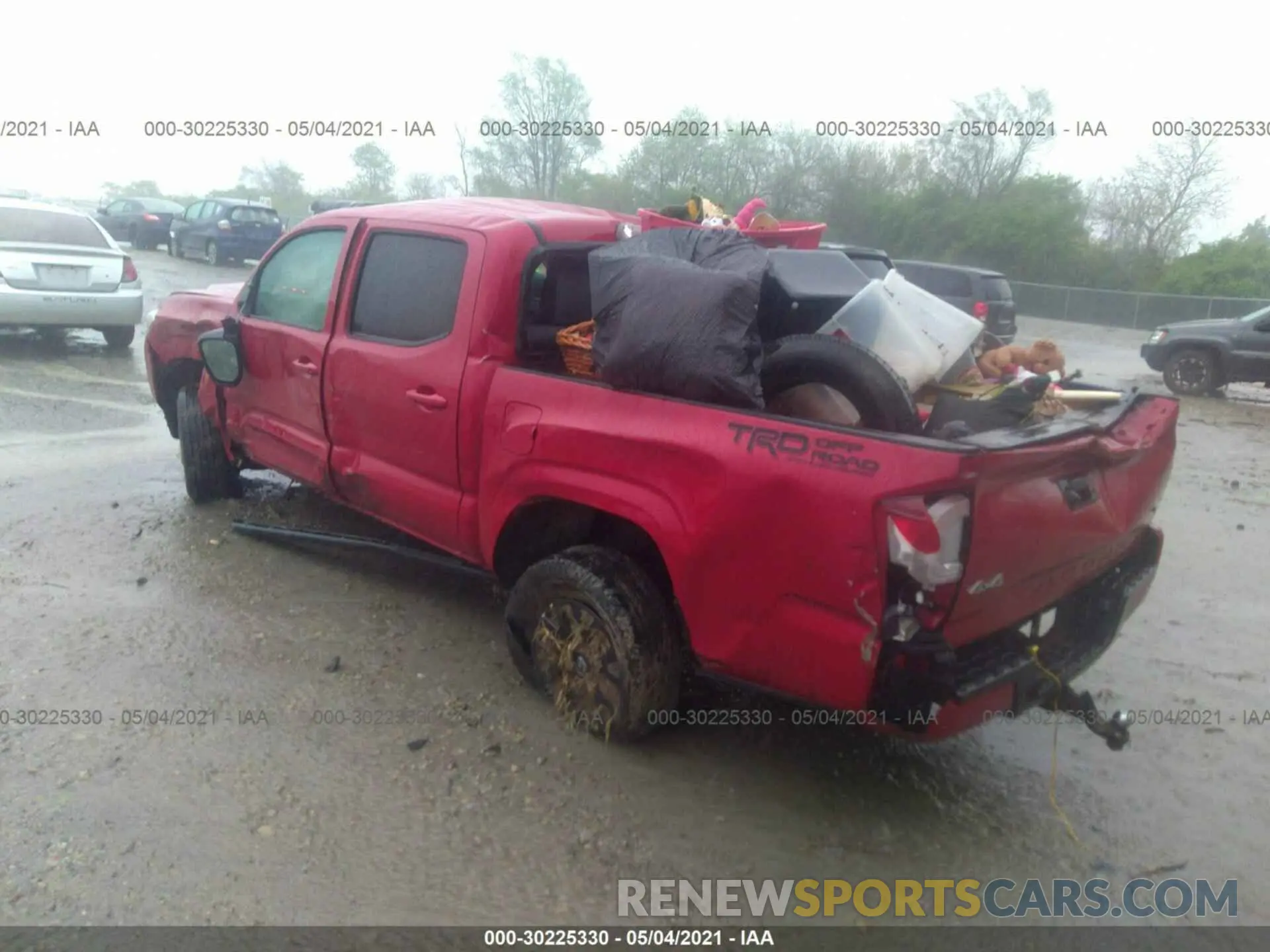 3 fotografías del automóvil dañado 3TMCZ5AN3MM396695 TOYOTA TACOMA 4WD 2021