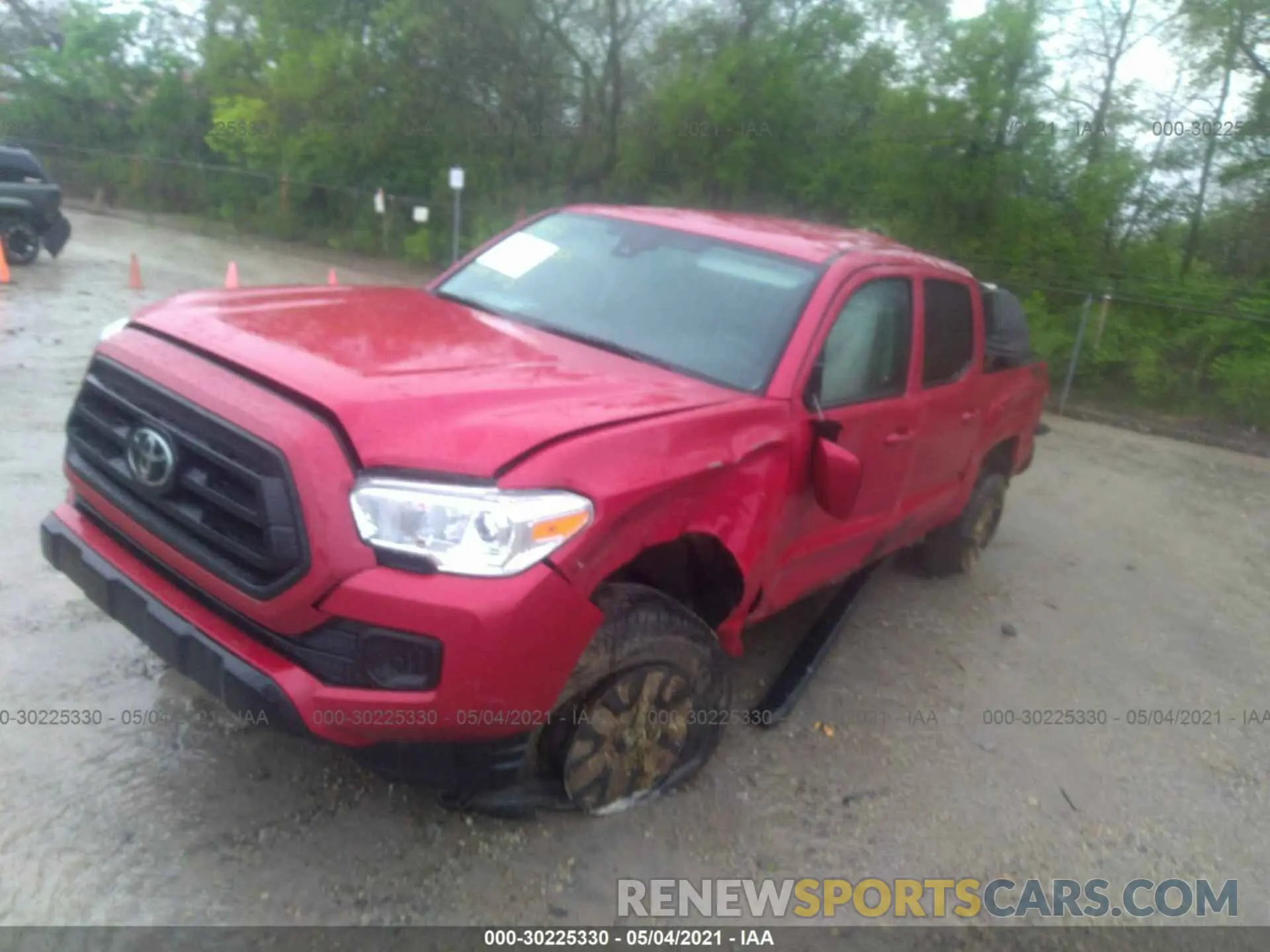 6 fotografías del automóvil dañado 3TMCZ5AN3MM396695 TOYOTA TACOMA 4WD 2021