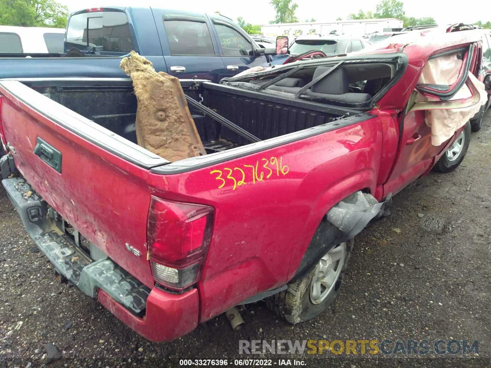 4 fotografías del automóvil dañado 3TMCZ5AN4MM407834 TOYOTA TACOMA 4WD 2021