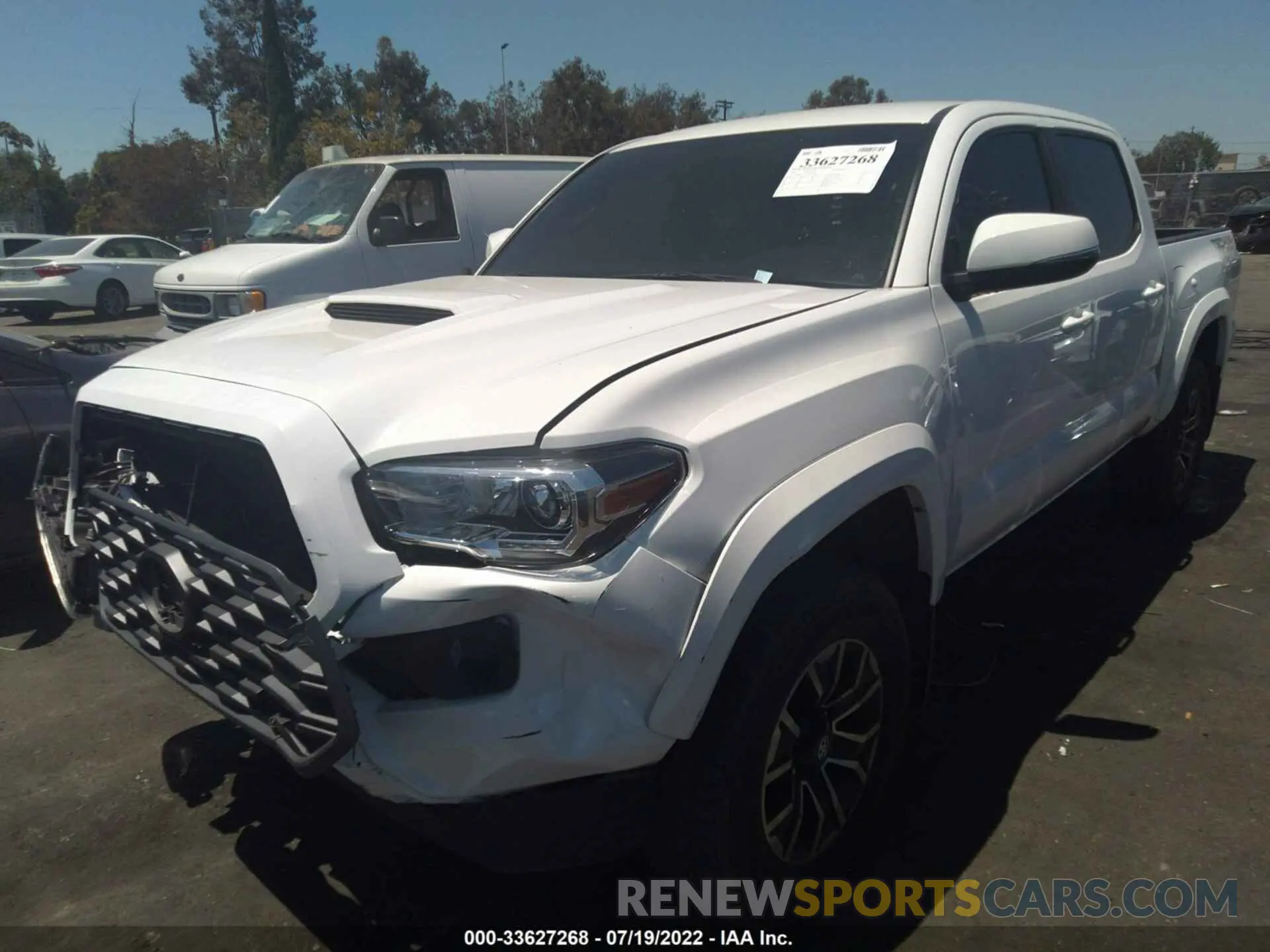 2 fotografías del automóvil dañado 3TMCZ5AN6MM399641 TOYOTA TACOMA 4WD 2021