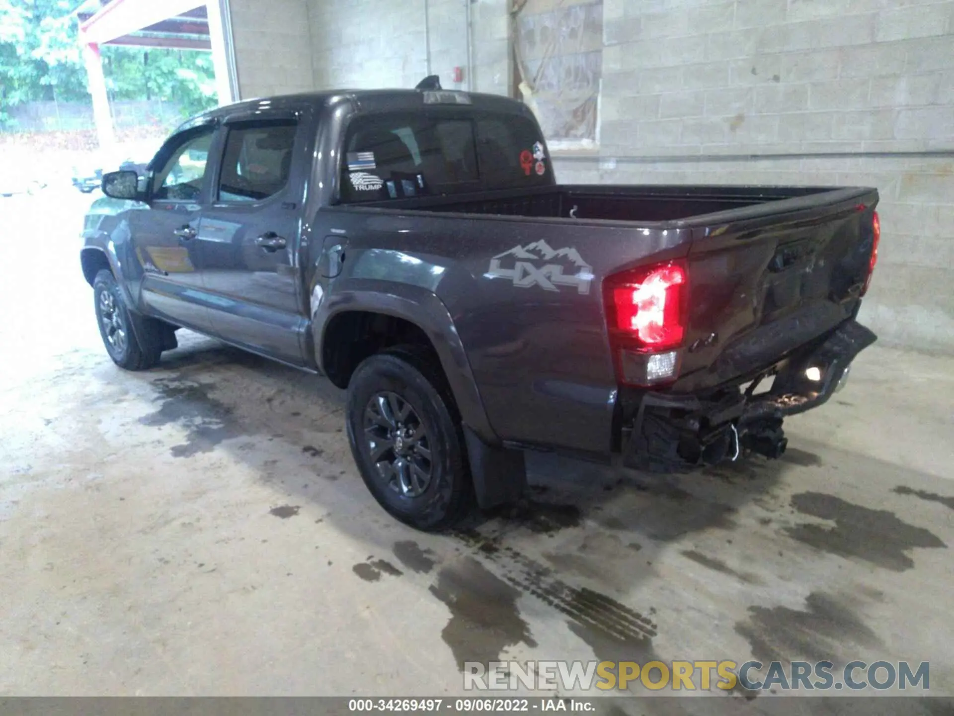 3 fotografías del automóvil dañado 3TMCZ5AN7MM422232 TOYOTA TACOMA 4WD 2021
