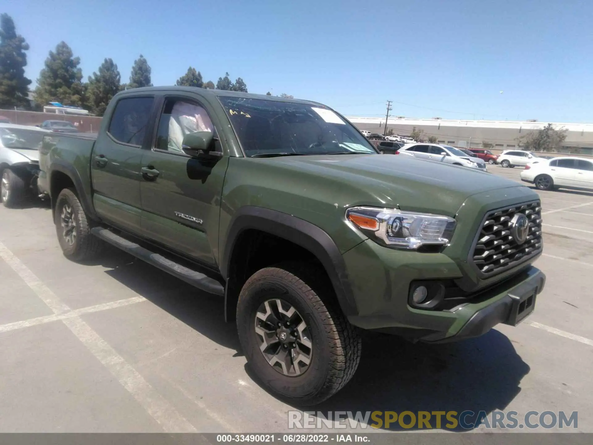 1 fotografías del automóvil dañado 3TMCZ5AN8MM423230 TOYOTA TACOMA 4WD 2021