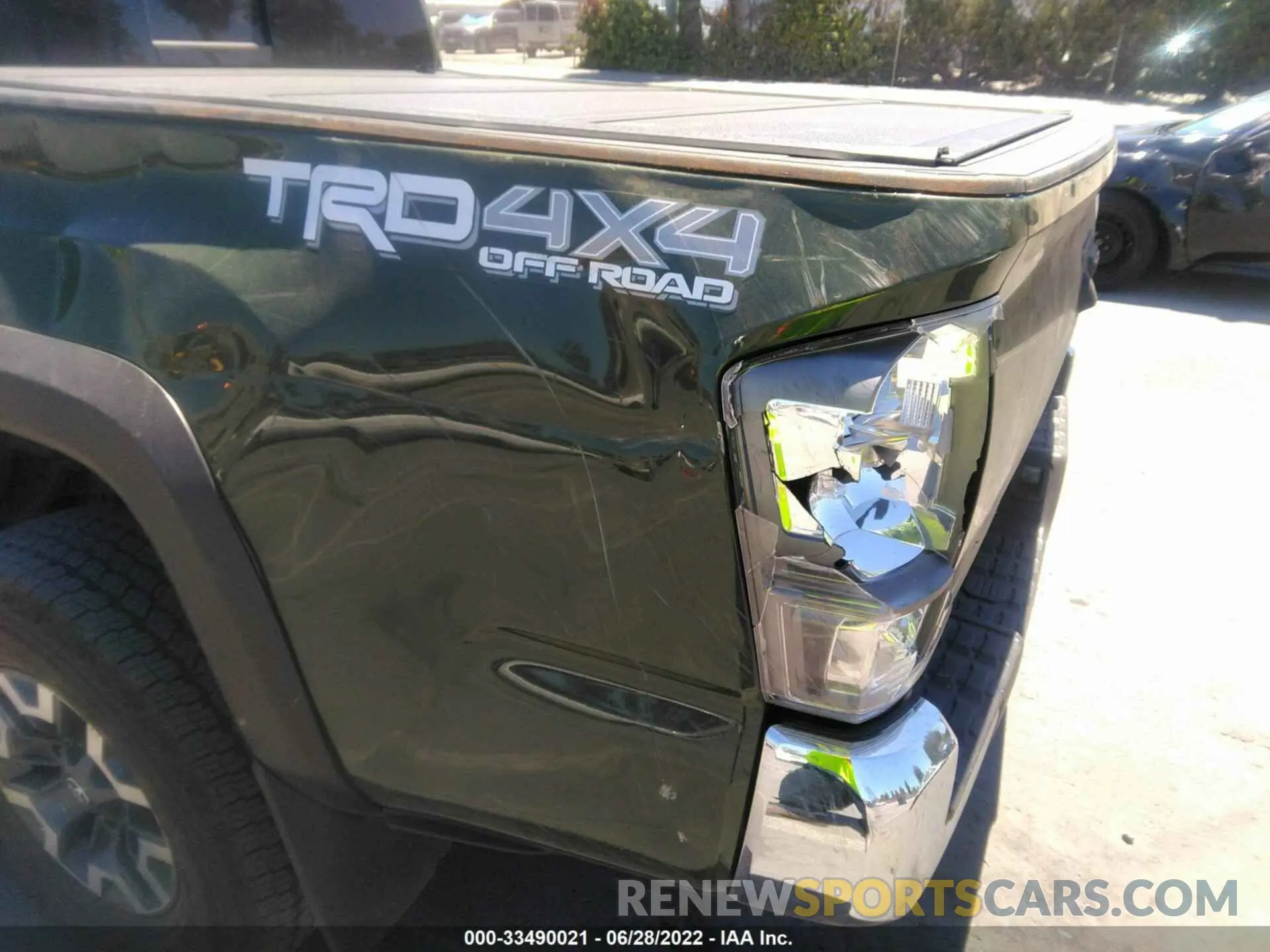 6 fotografías del automóvil dañado 3TMCZ5AN8MM423230 TOYOTA TACOMA 4WD 2021