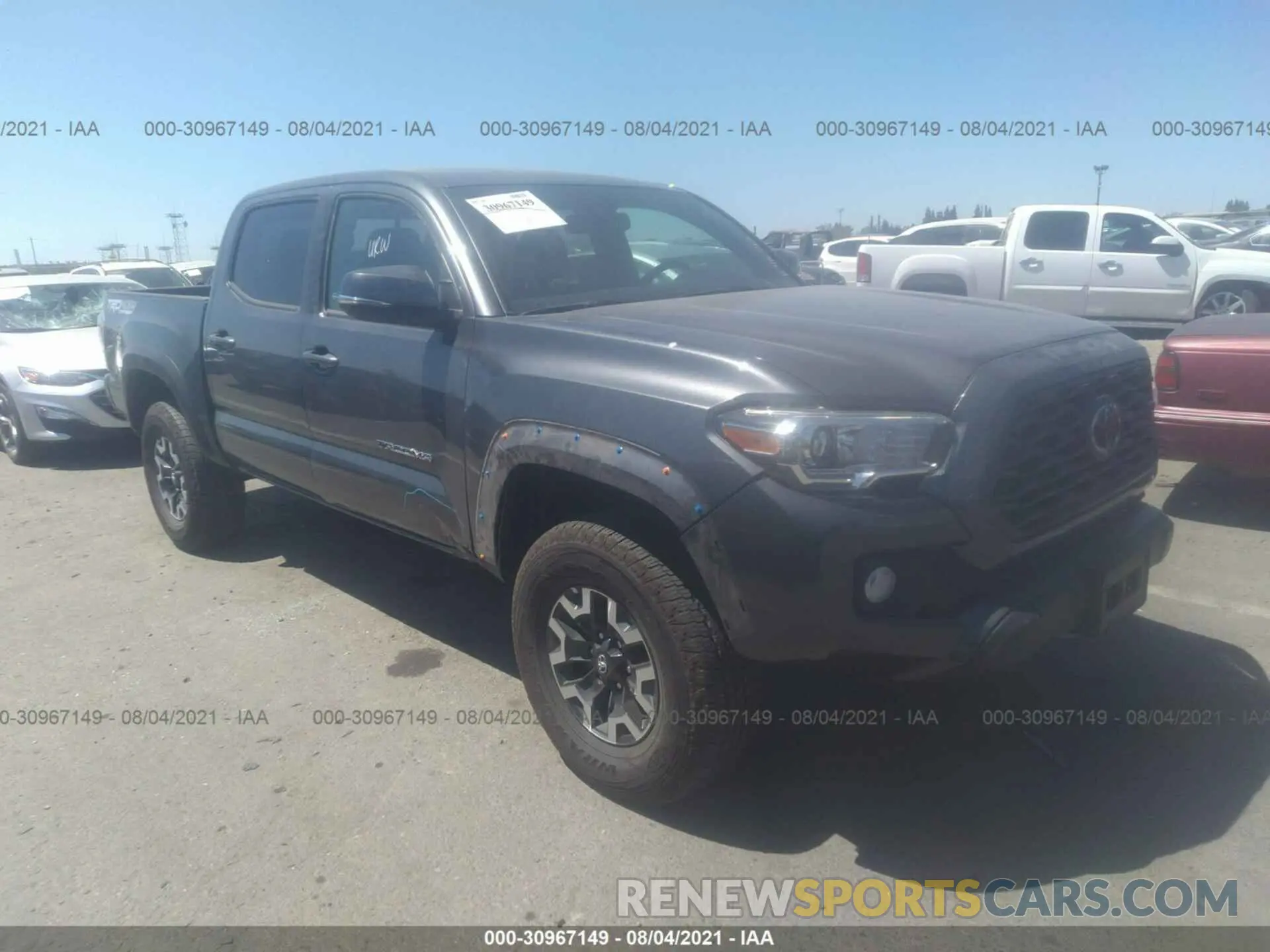 1 fotografías del automóvil dañado 3TMCZ5ANXMM399707 TOYOTA TACOMA 4WD 2021