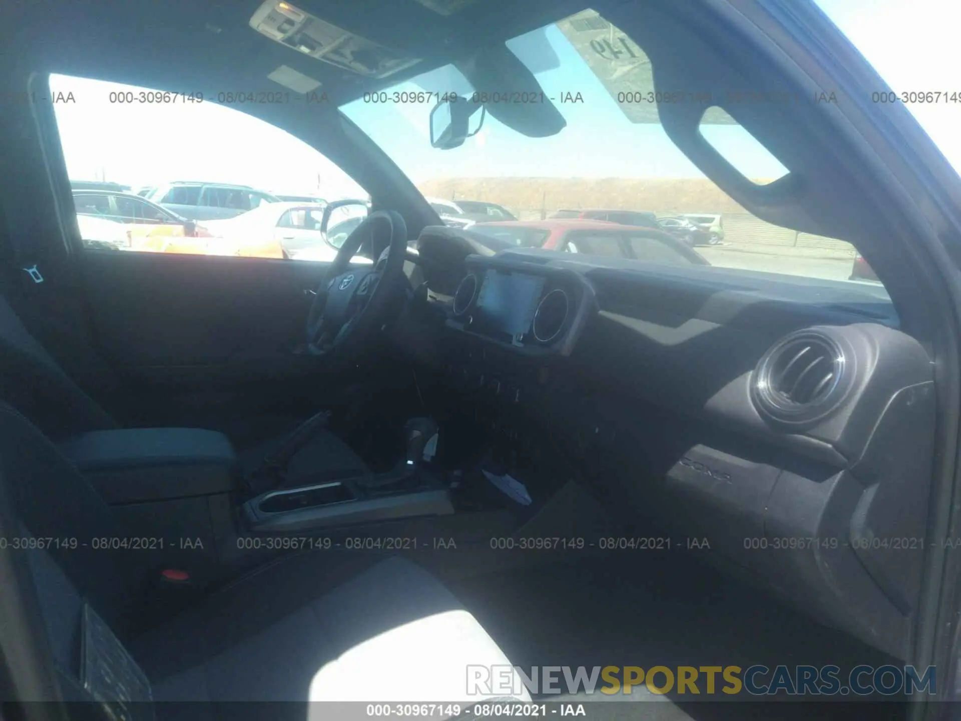 5 fotografías del automóvil dañado 3TMCZ5ANXMM399707 TOYOTA TACOMA 4WD 2021