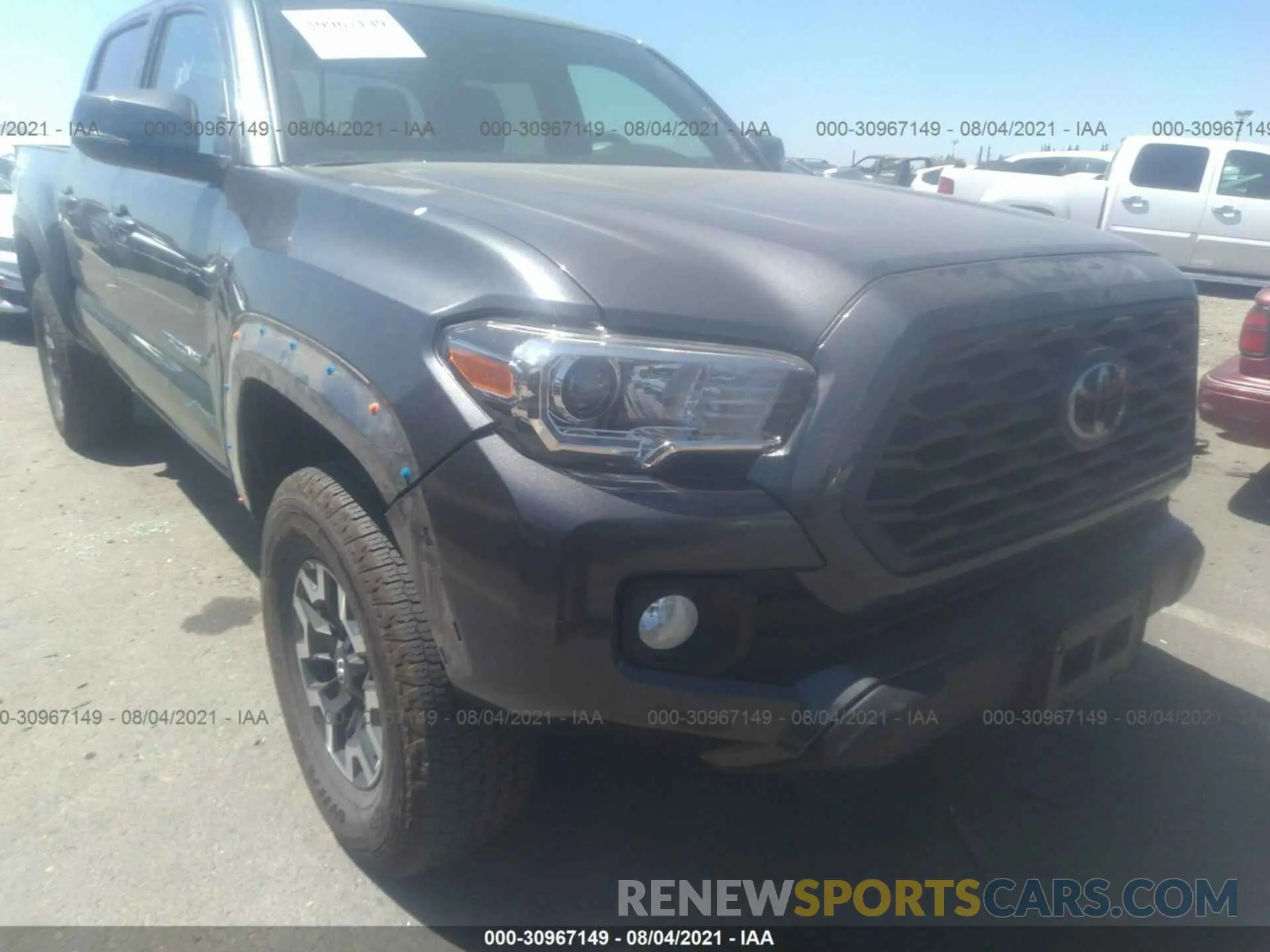 6 fotografías del automóvil dañado 3TMCZ5ANXMM399707 TOYOTA TACOMA 4WD 2021