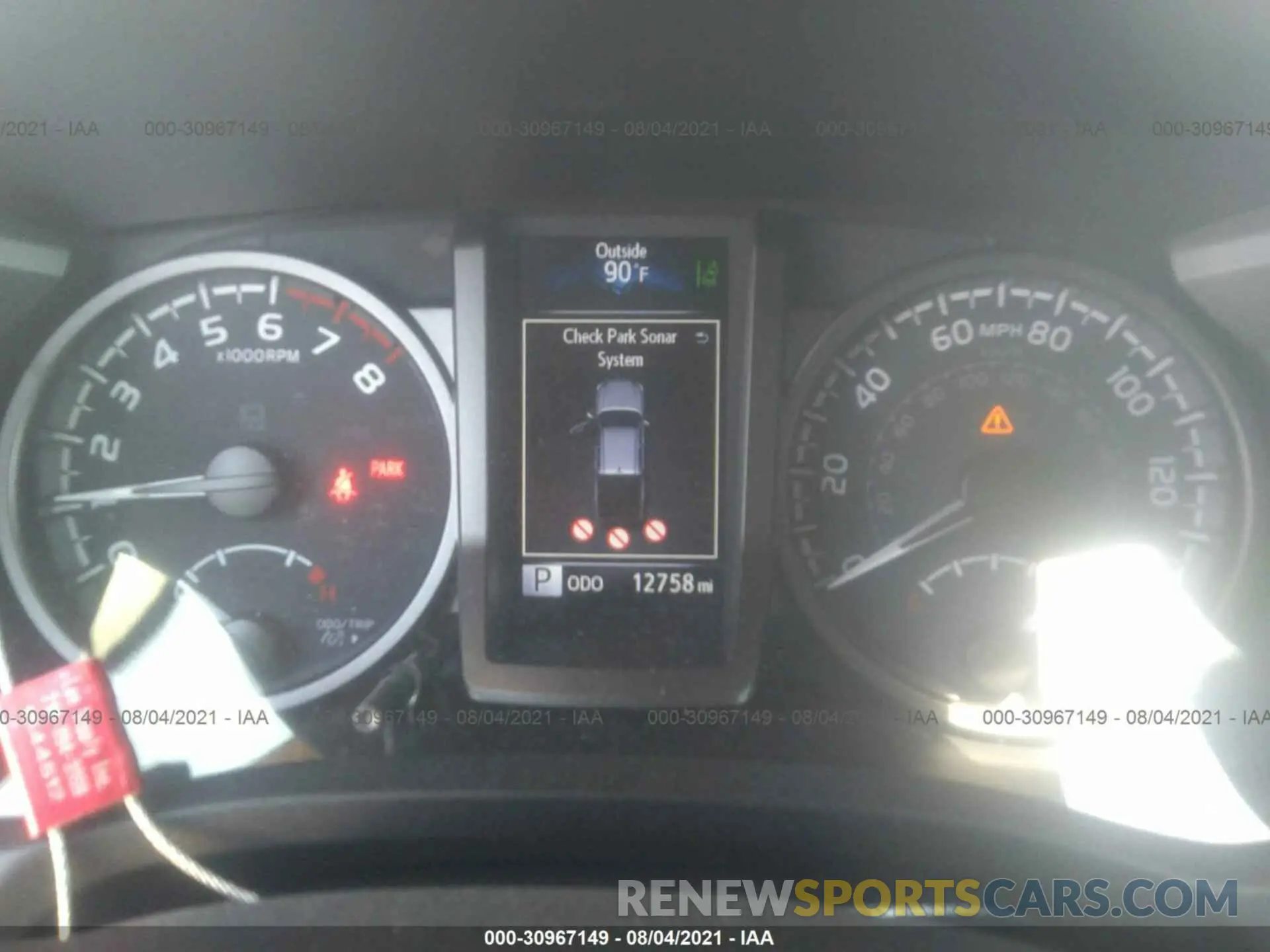 7 fotografías del automóvil dañado 3TMCZ5ANXMM399707 TOYOTA TACOMA 4WD 2021