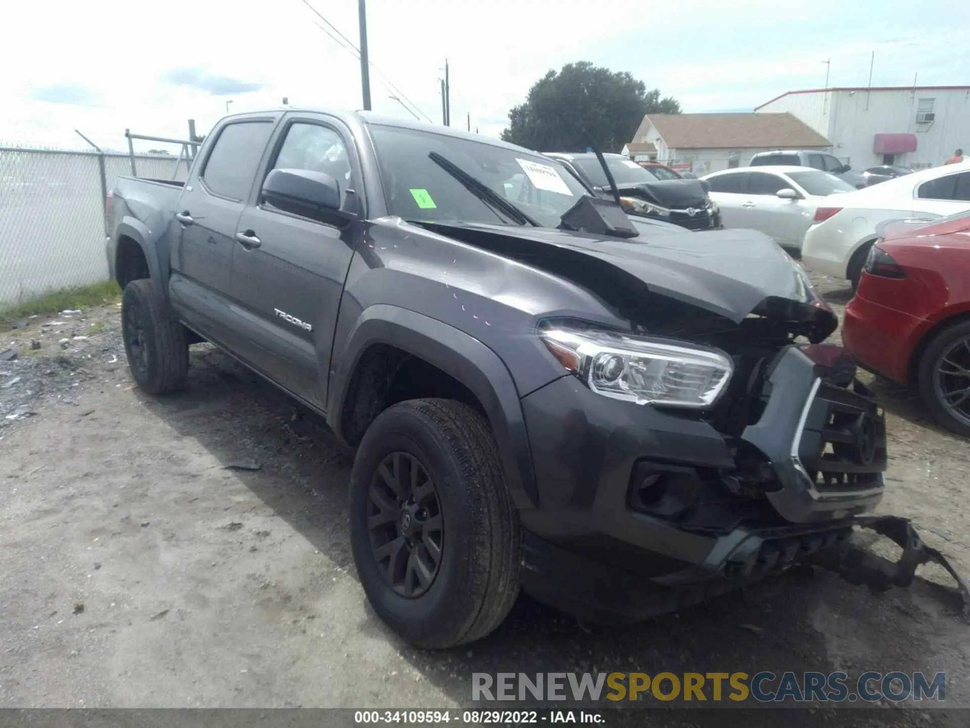 1 fotografías del automóvil dañado 3TMCZ5ANXMM431622 TOYOTA TACOMA 4WD 2021
