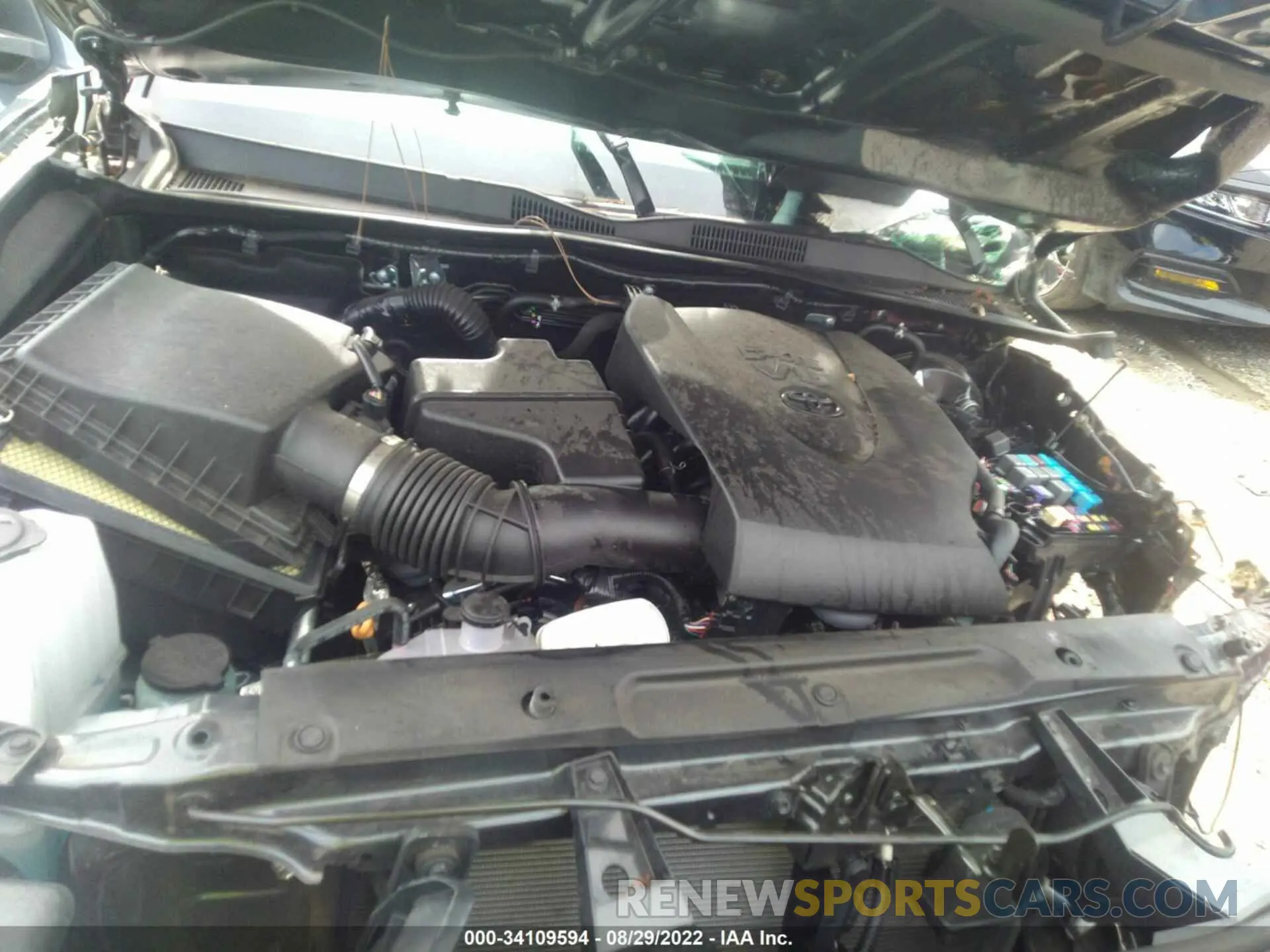 10 fotografías del automóvil dañado 3TMCZ5ANXMM431622 TOYOTA TACOMA 4WD 2021