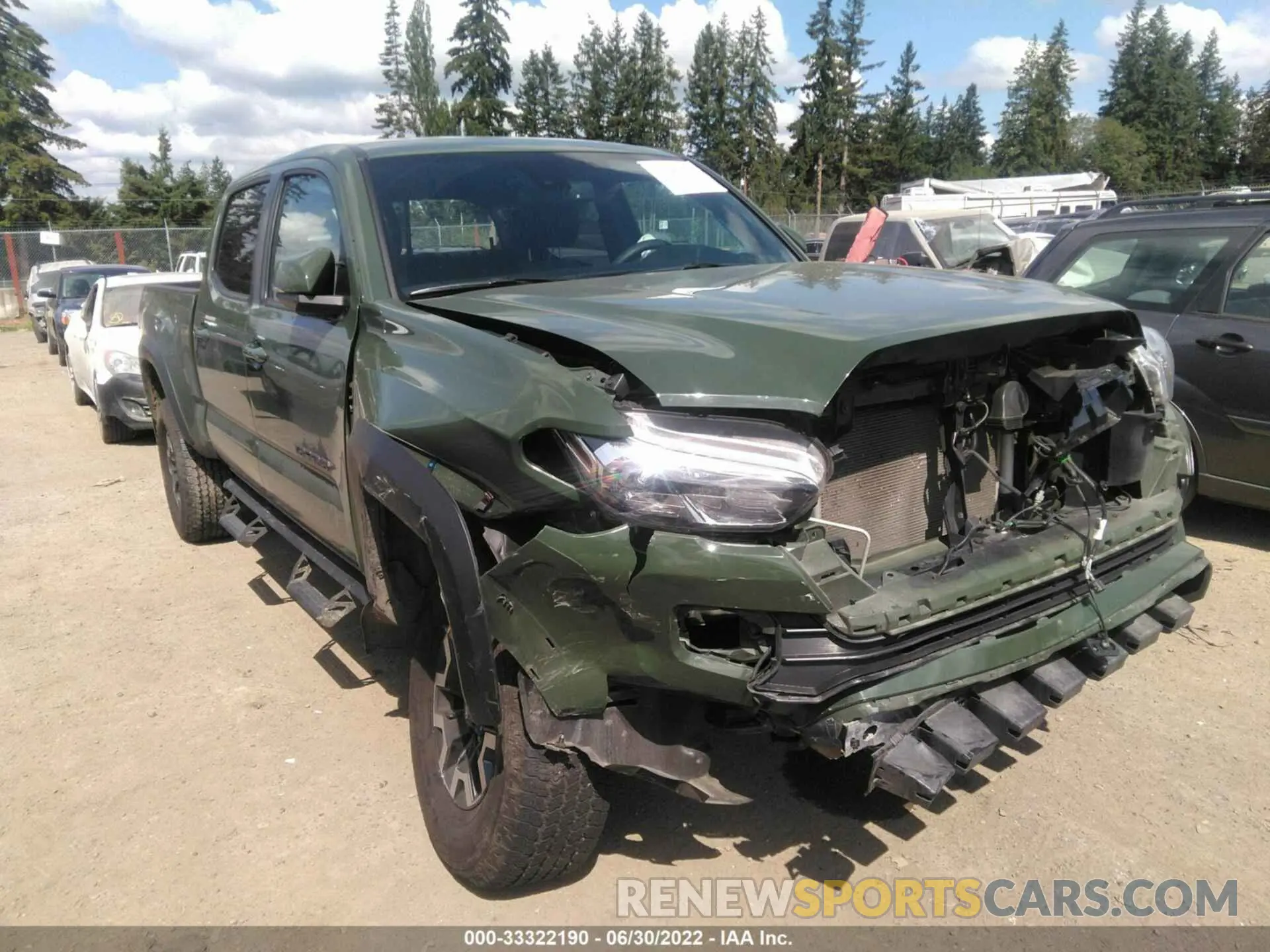 1 fotografías del automóvil dañado 3TMDZ5BN8MM104512 TOYOTA TACOMA 4WD 2021