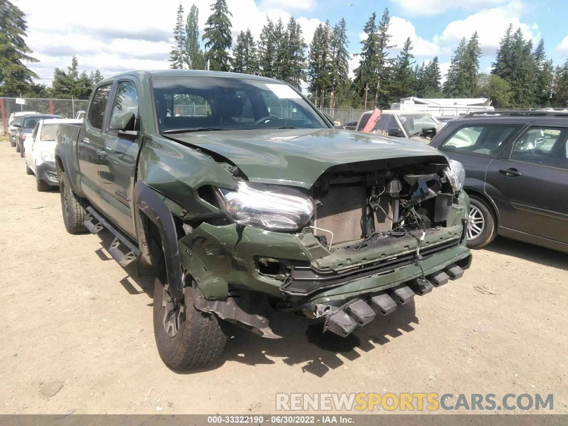 6 fotografías del automóvil dañado 3TMDZ5BN8MM104512 TOYOTA TACOMA 4WD 2021