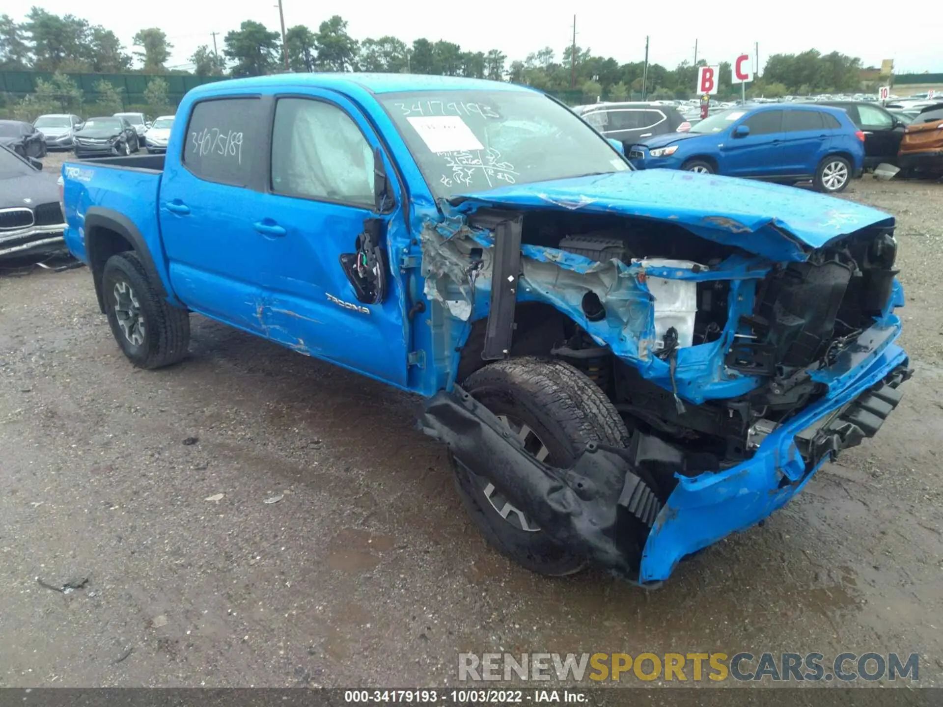 1 fotografías del automóvil dañado 3TYCZ5AN1MT020985 TOYOTA TACOMA 4WD 2021