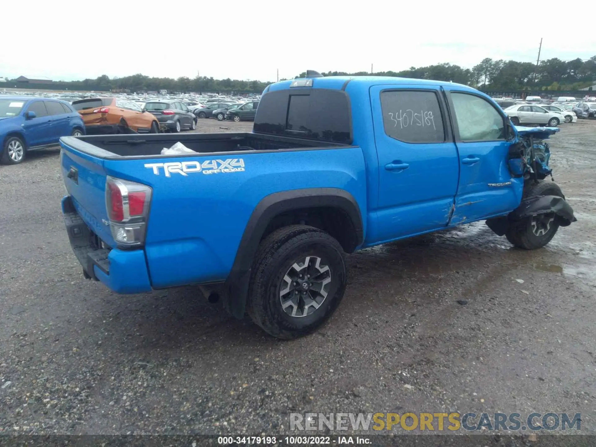 4 fotografías del automóvil dañado 3TYCZ5AN1MT020985 TOYOTA TACOMA 4WD 2021