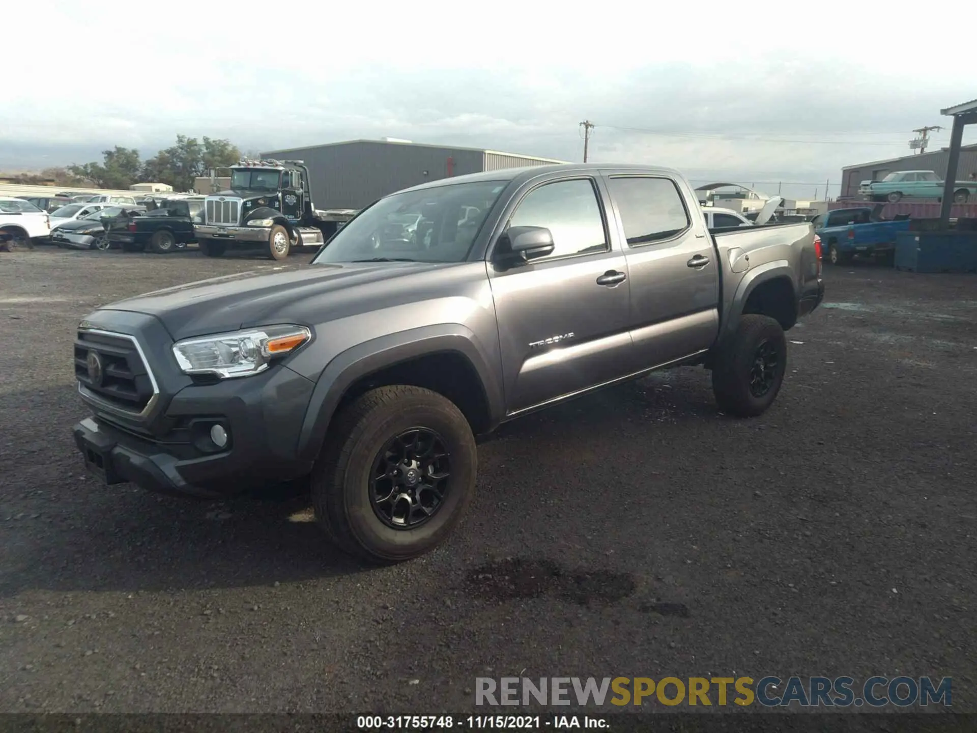 2 fotografías del automóvil dañado 3TYCZ5AN4MT035741 TOYOTA TACOMA 4WD 2021