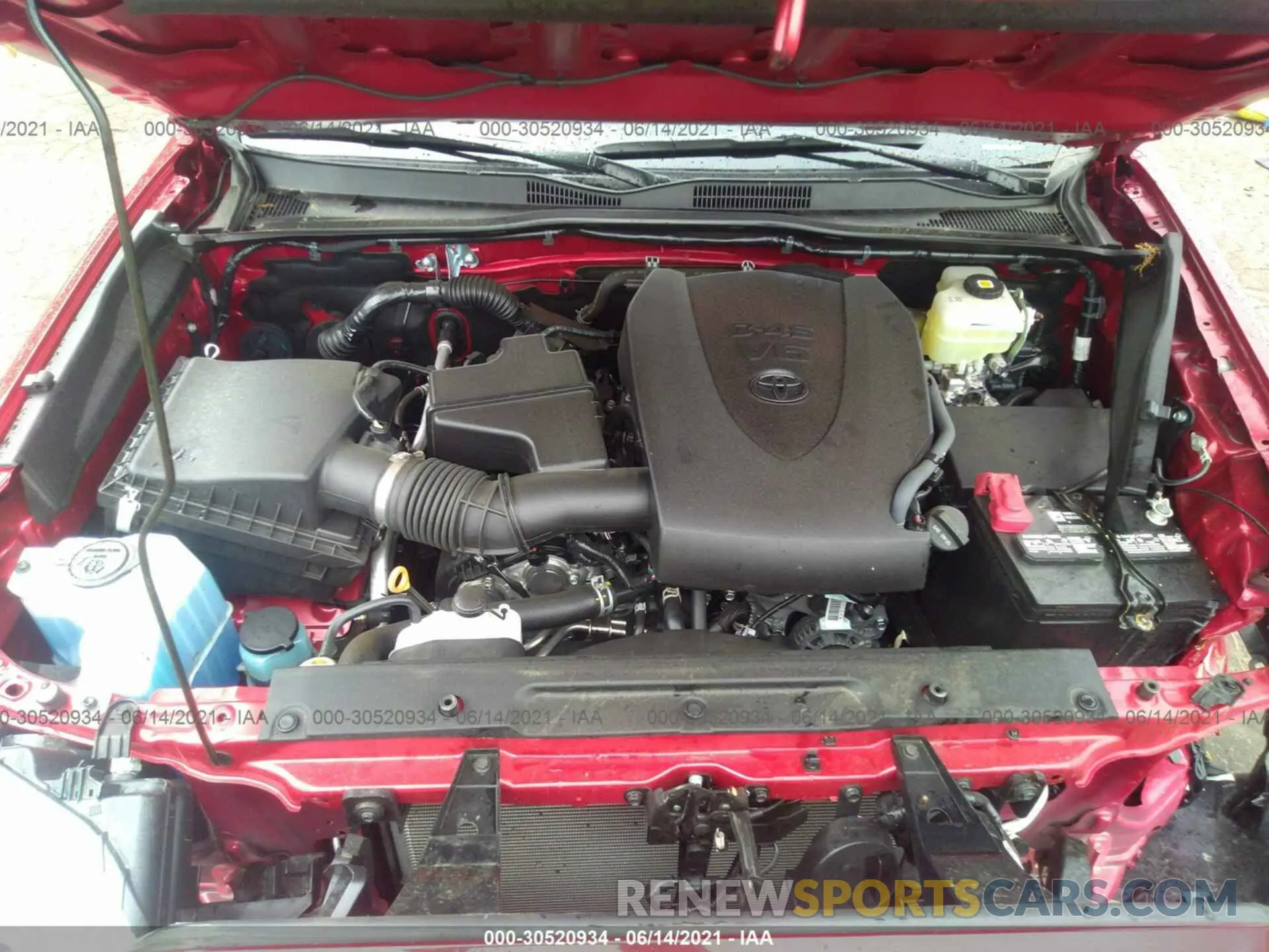 10 fotografías del automóvil dañado 3TYCZ5ANXMT023223 TOYOTA TACOMA 4WD 2021