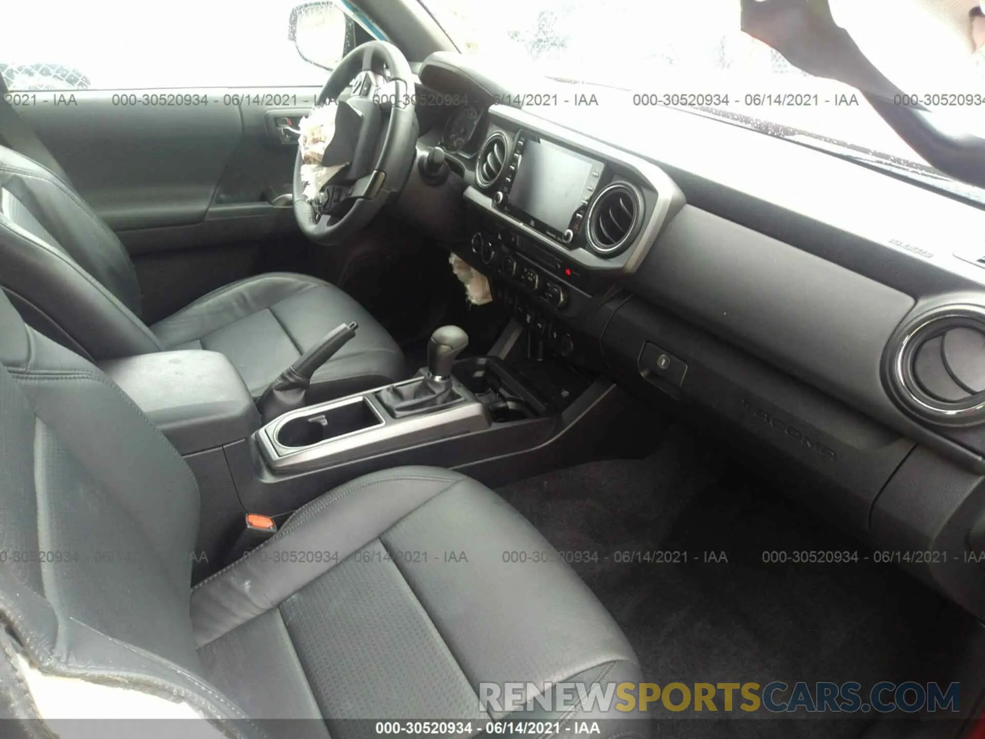 5 fotografías del automóvil dañado 3TYCZ5ANXMT023223 TOYOTA TACOMA 4WD 2021
