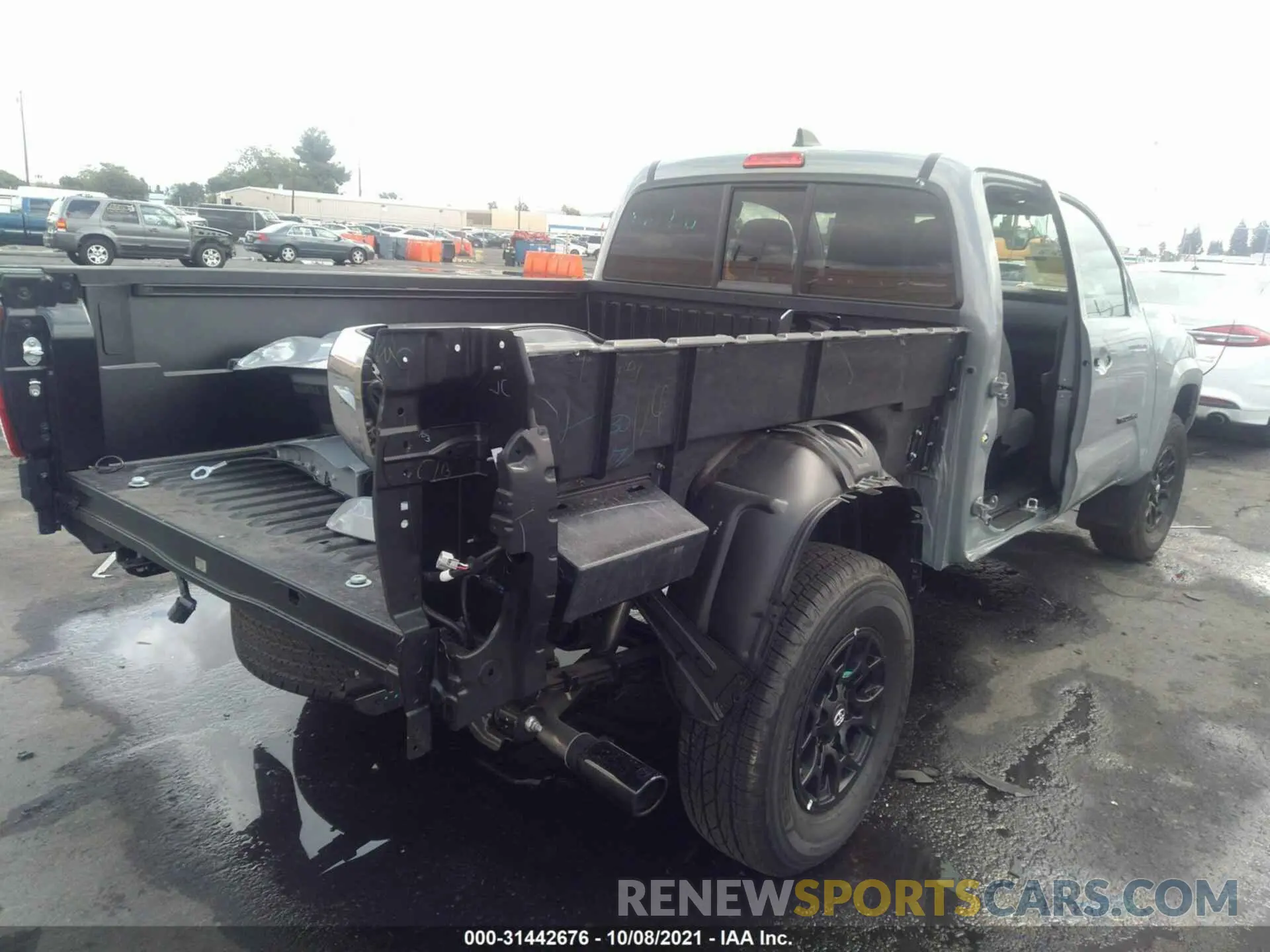 4 fotografías del automóvil dañado 3TYSZ5AN1MT036549 TOYOTA TACOMA 4WD 2021