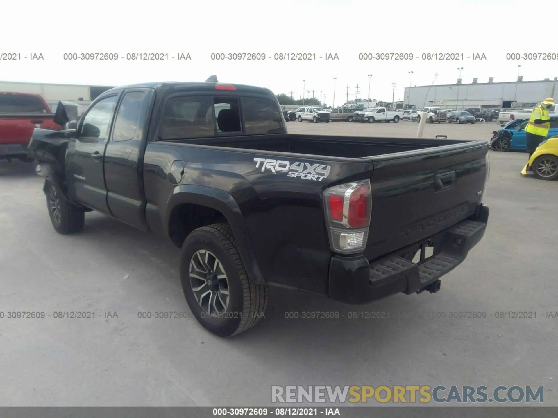 3 fotografías del automóvil dañado 3TYSZ5AN7MT012921 TOYOTA TACOMA 4WD 2021