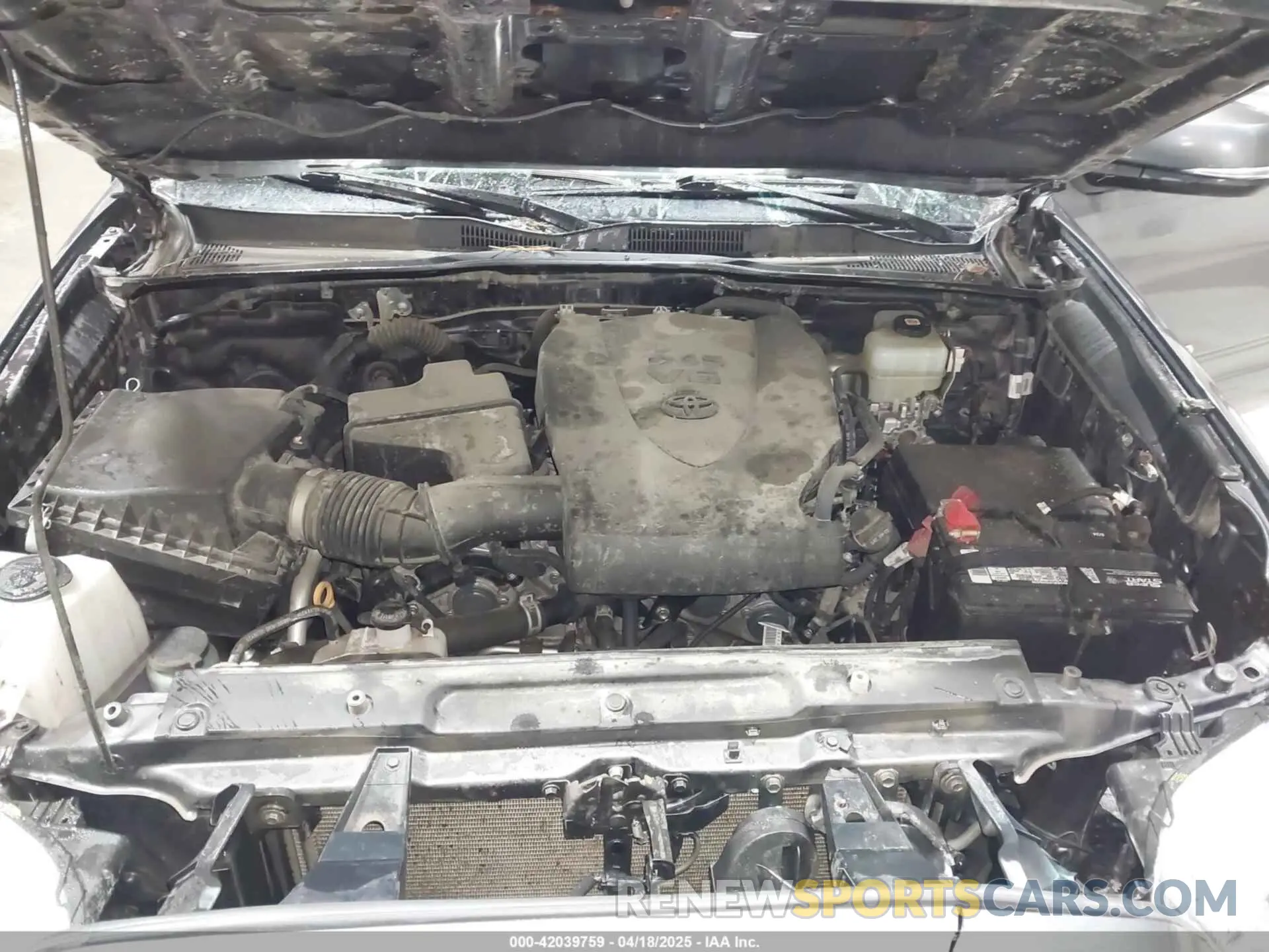 10 fotografías del automóvil dañado 5TFCZ5AN3MX257483 TOYOTA TACOMA 4WD 2021