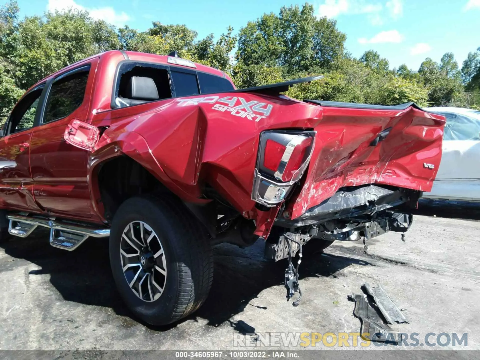 6 fotografías del automóvil dañado 5TFCZ5AN9MX258962 TOYOTA TACOMA 4WD 2021