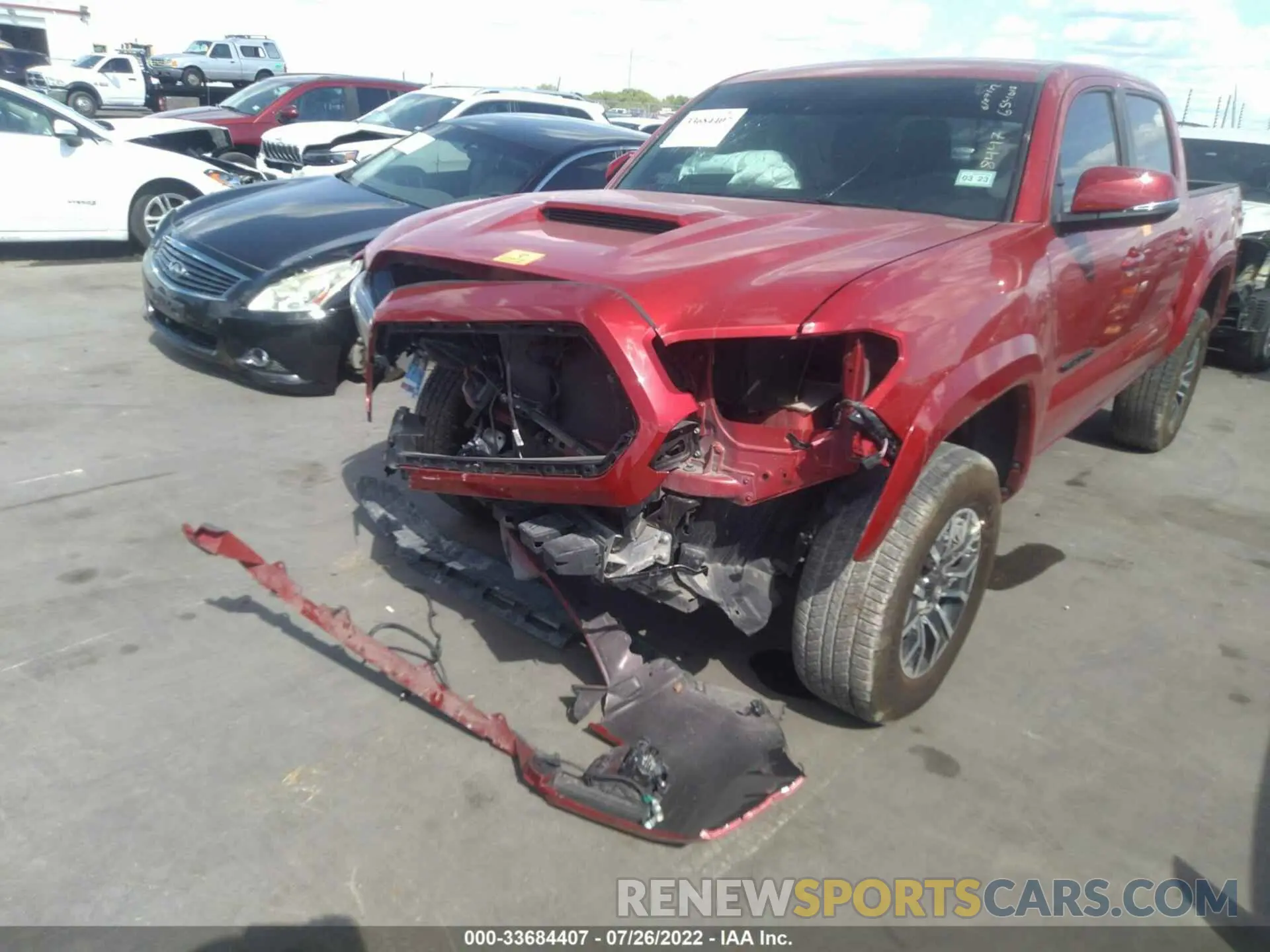 6 fotografías del automóvil dañado 5TFCZ5ANXMX268447 TOYOTA TACOMA 4WD 2021