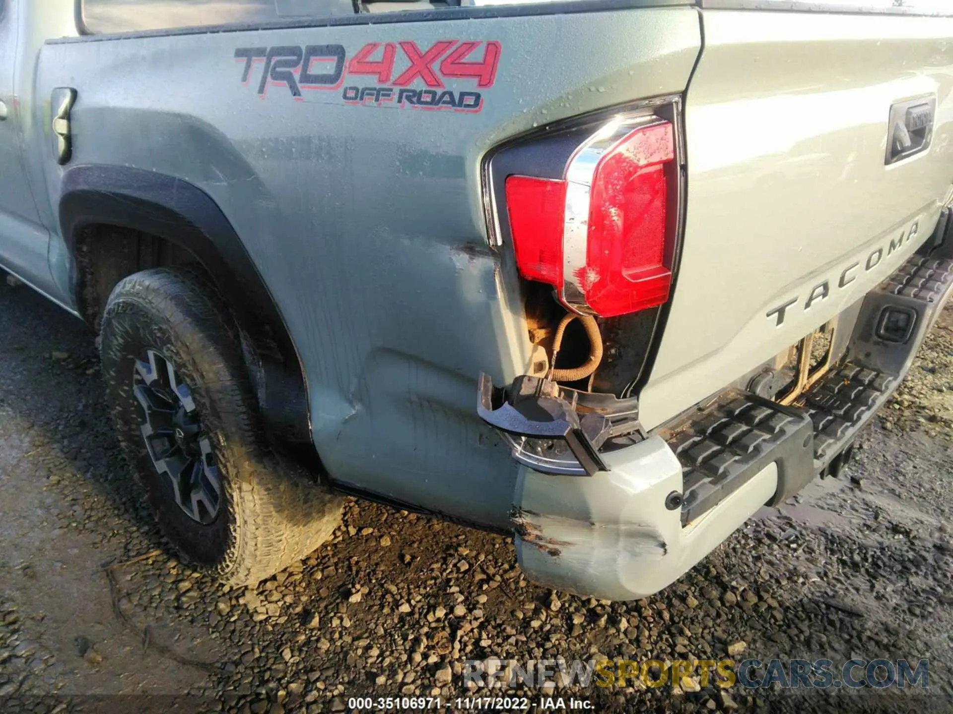 11 fotografías del automóvil dañado 3TMCZ5AN1NM492150 TOYOTA TACOMA 4WD 2022