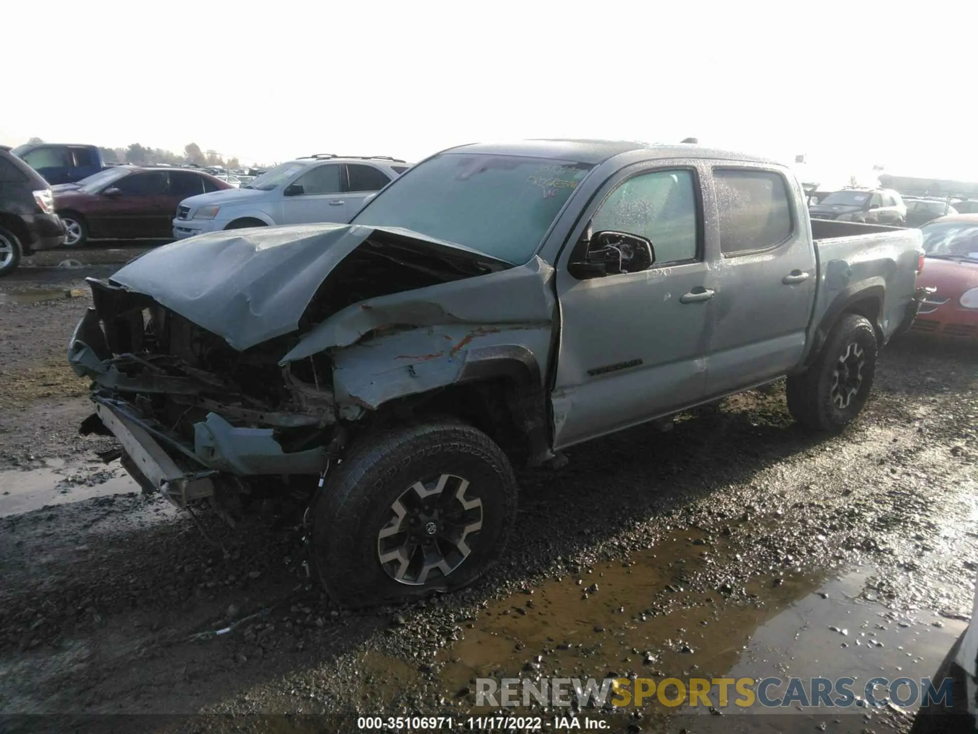 2 fotografías del automóvil dañado 3TMCZ5AN1NM492150 TOYOTA TACOMA 4WD 2022