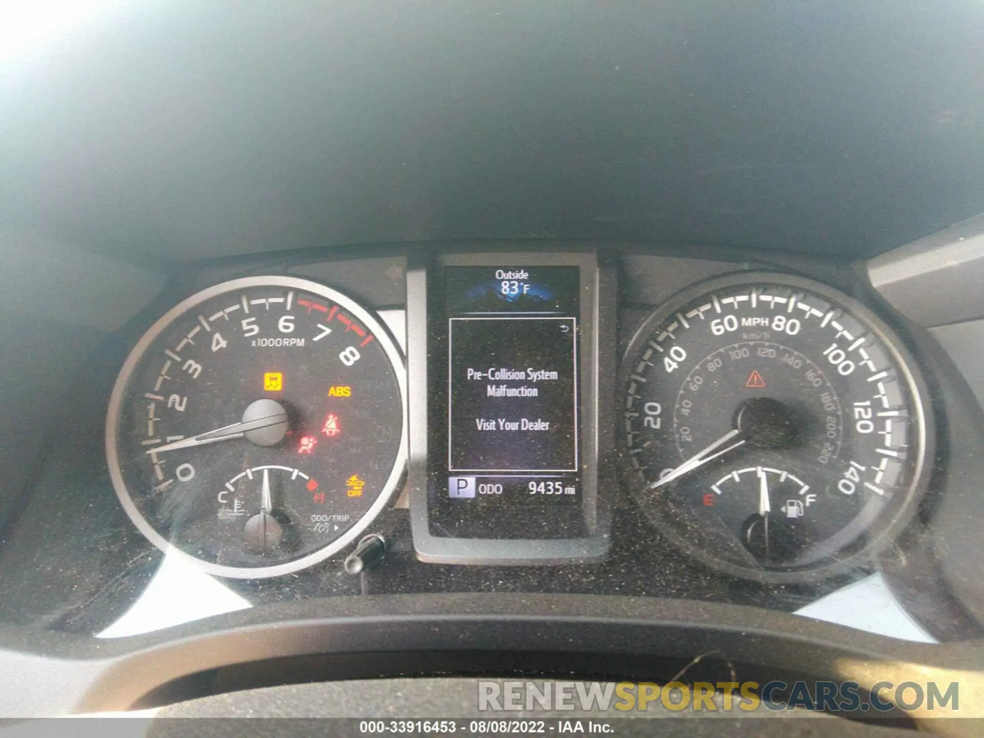 7 fotografías del automóvil dañado 3TMCZ5AN4NM454542 TOYOTA TACOMA 4WD 2022