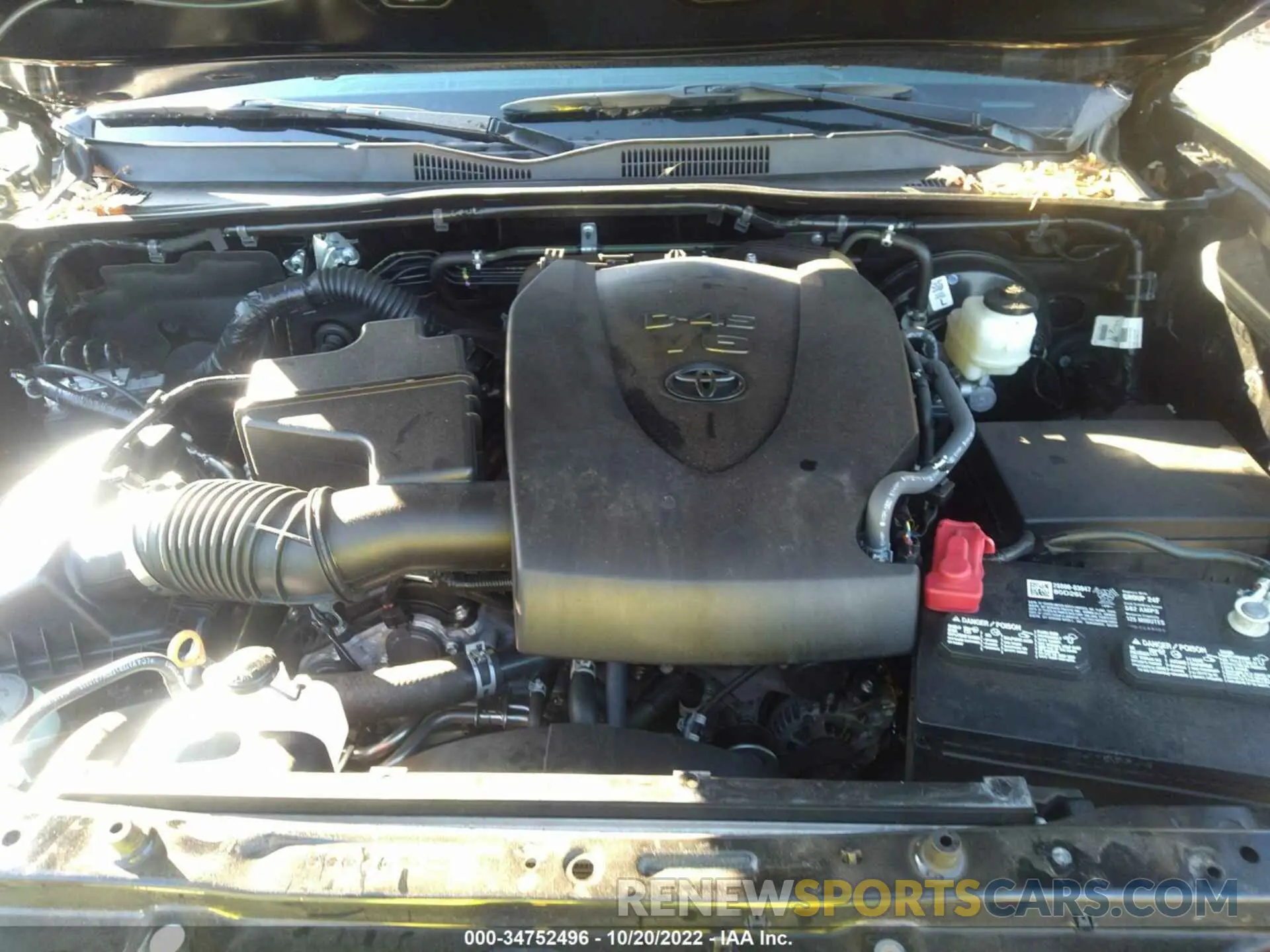 10 fotografías del automóvil dañado 3TMCZ5AN5NM458616 TOYOTA TACOMA 4WD 2022