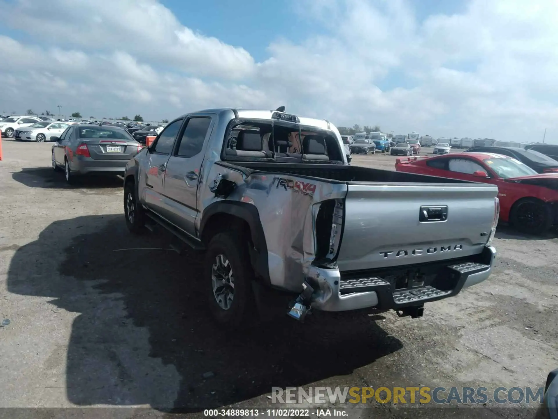 3 fotografías del automóvil dañado 3TMCZ5AN7NM505922 TOYOTA TACOMA 4WD 2022