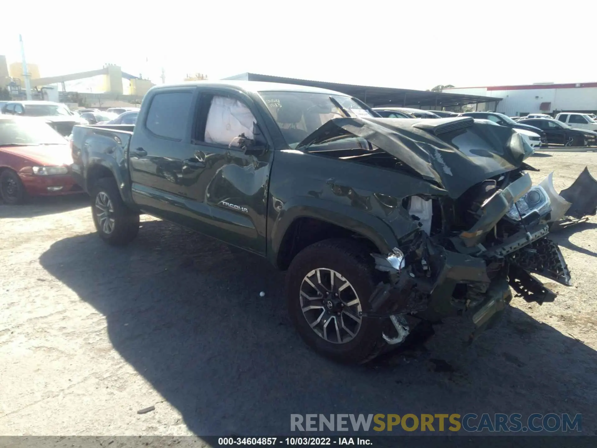 1 fotografías del automóvil dañado 3TMCZ5AN8NM485115 TOYOTA TACOMA 4WD 2022