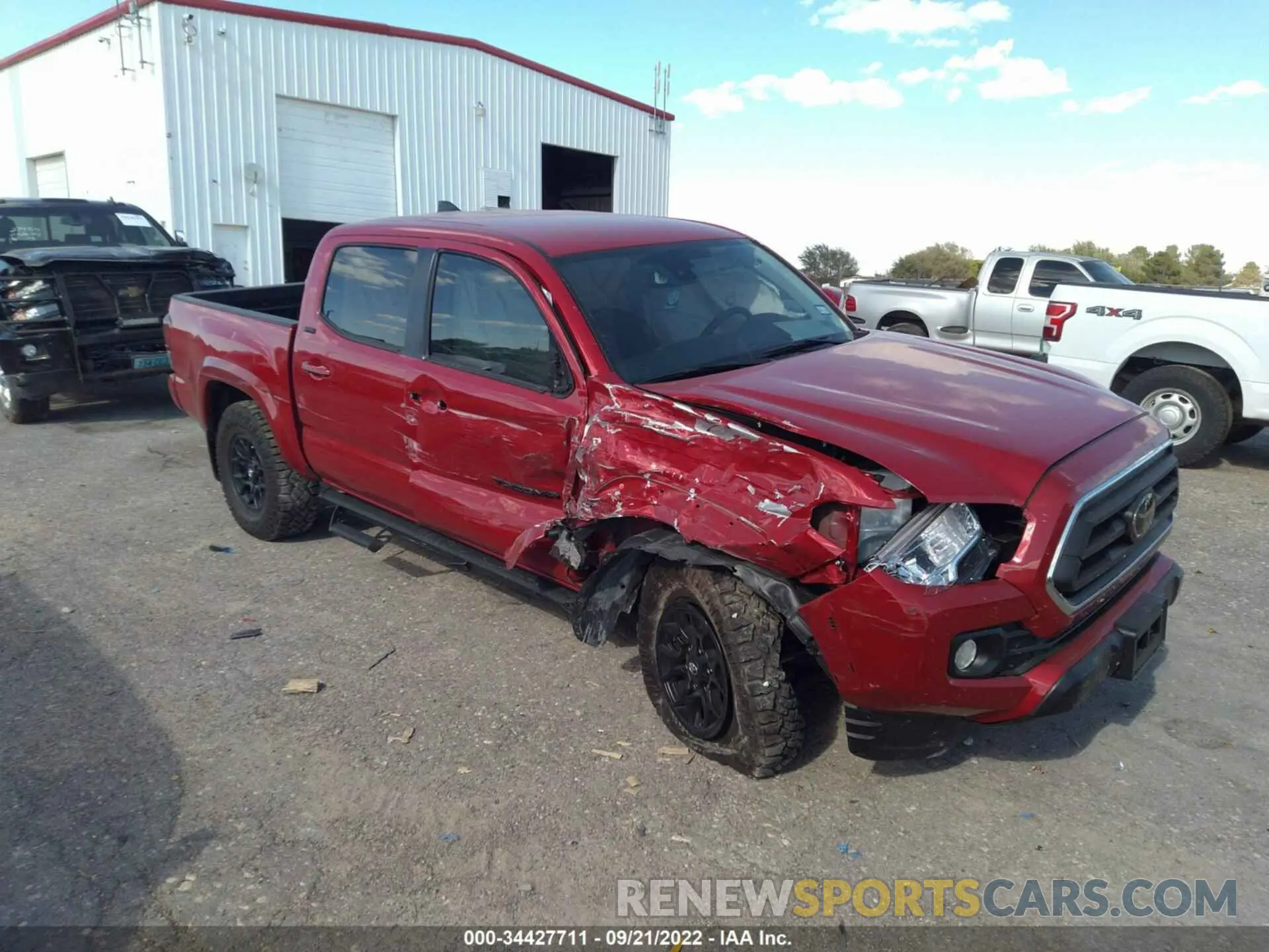 1 fotografías del automóvil dañado 3TMCZ5AN8NM508845 TOYOTA TACOMA 4WD 2022