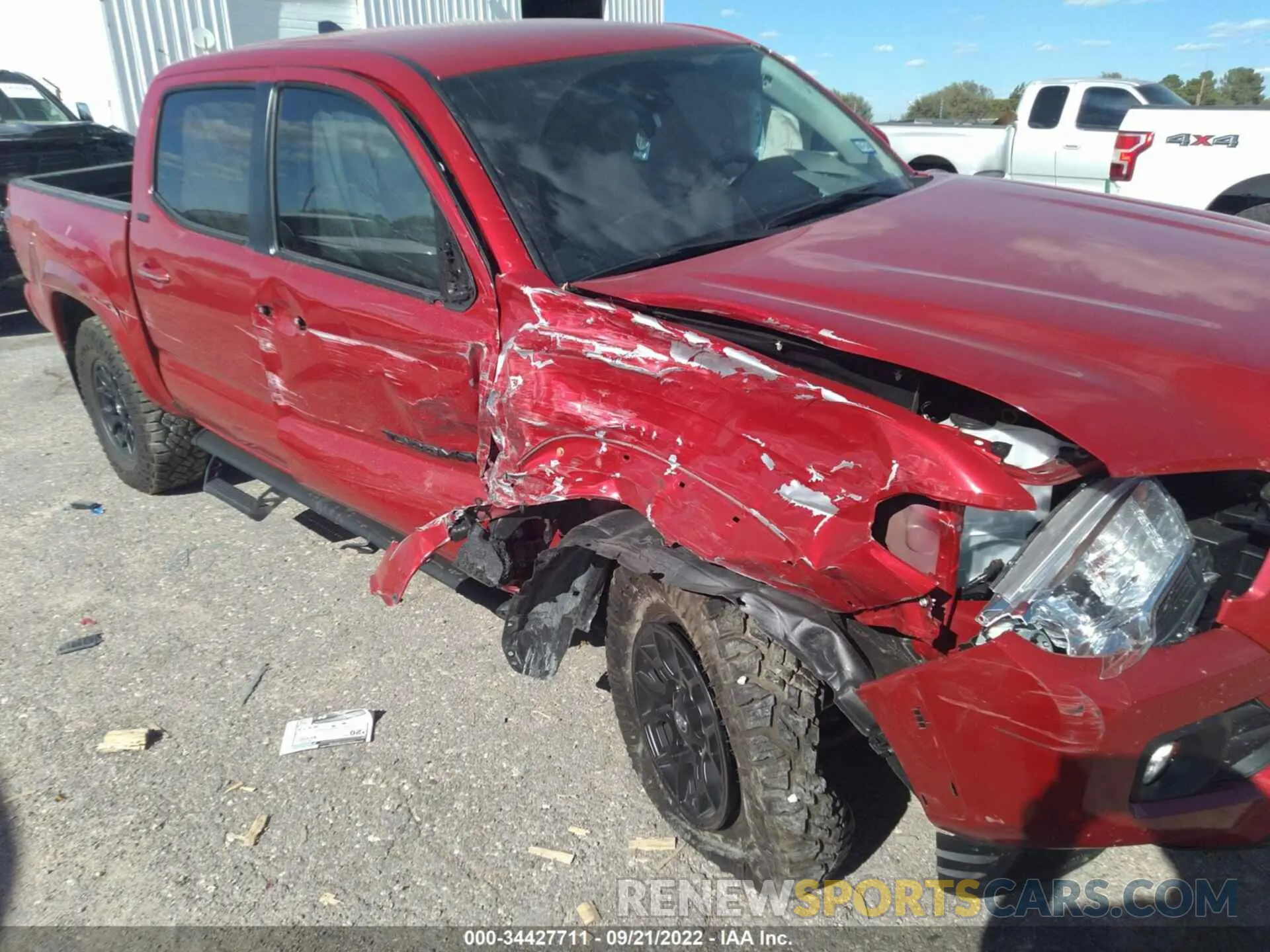 6 fotografías del automóvil dañado 3TMCZ5AN8NM508845 TOYOTA TACOMA 4WD 2022