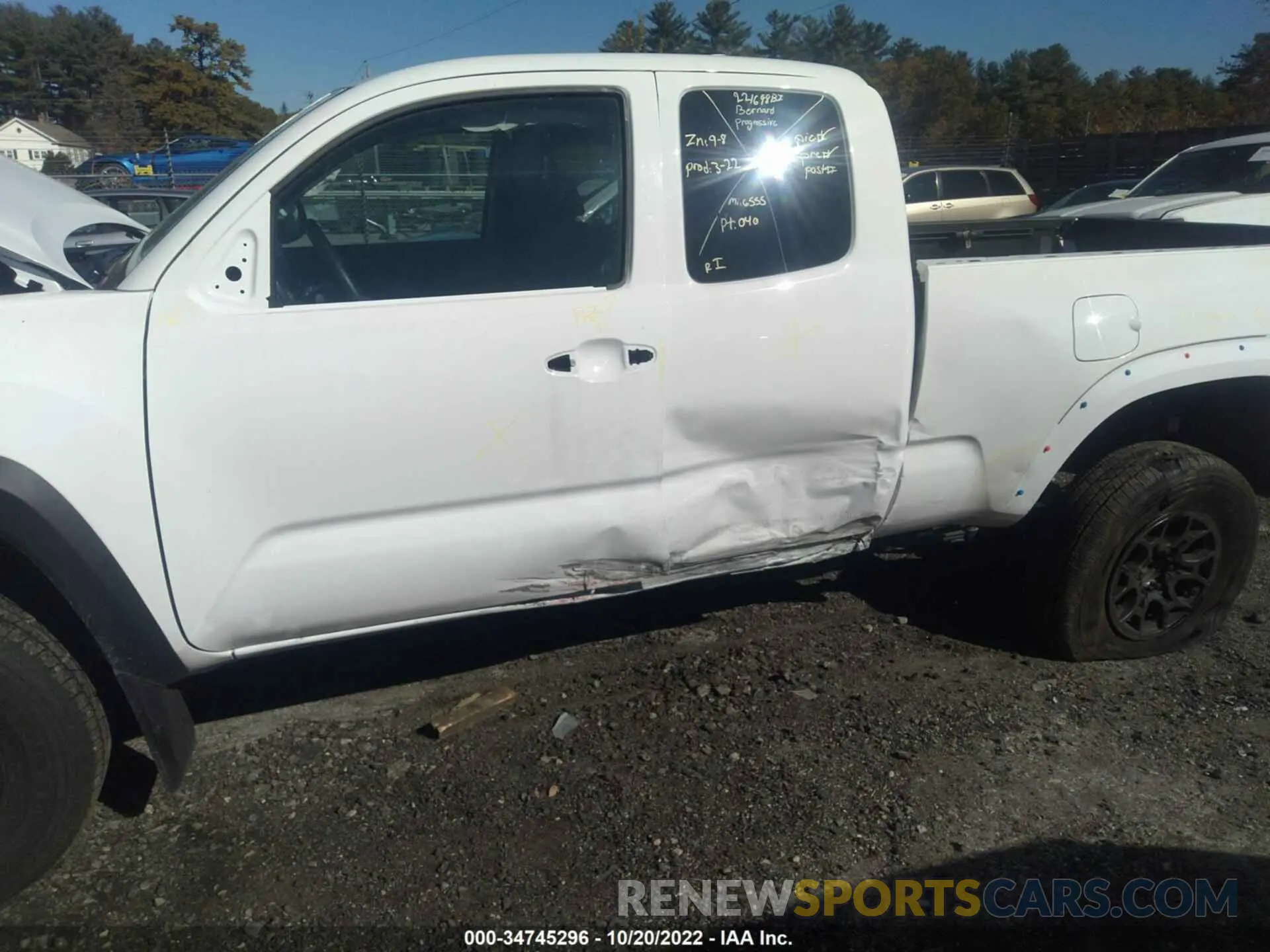 6 fotografías del automóvil dañado 3TYSX5ENXNT013045 TOYOTA TACOMA 4WD 2022