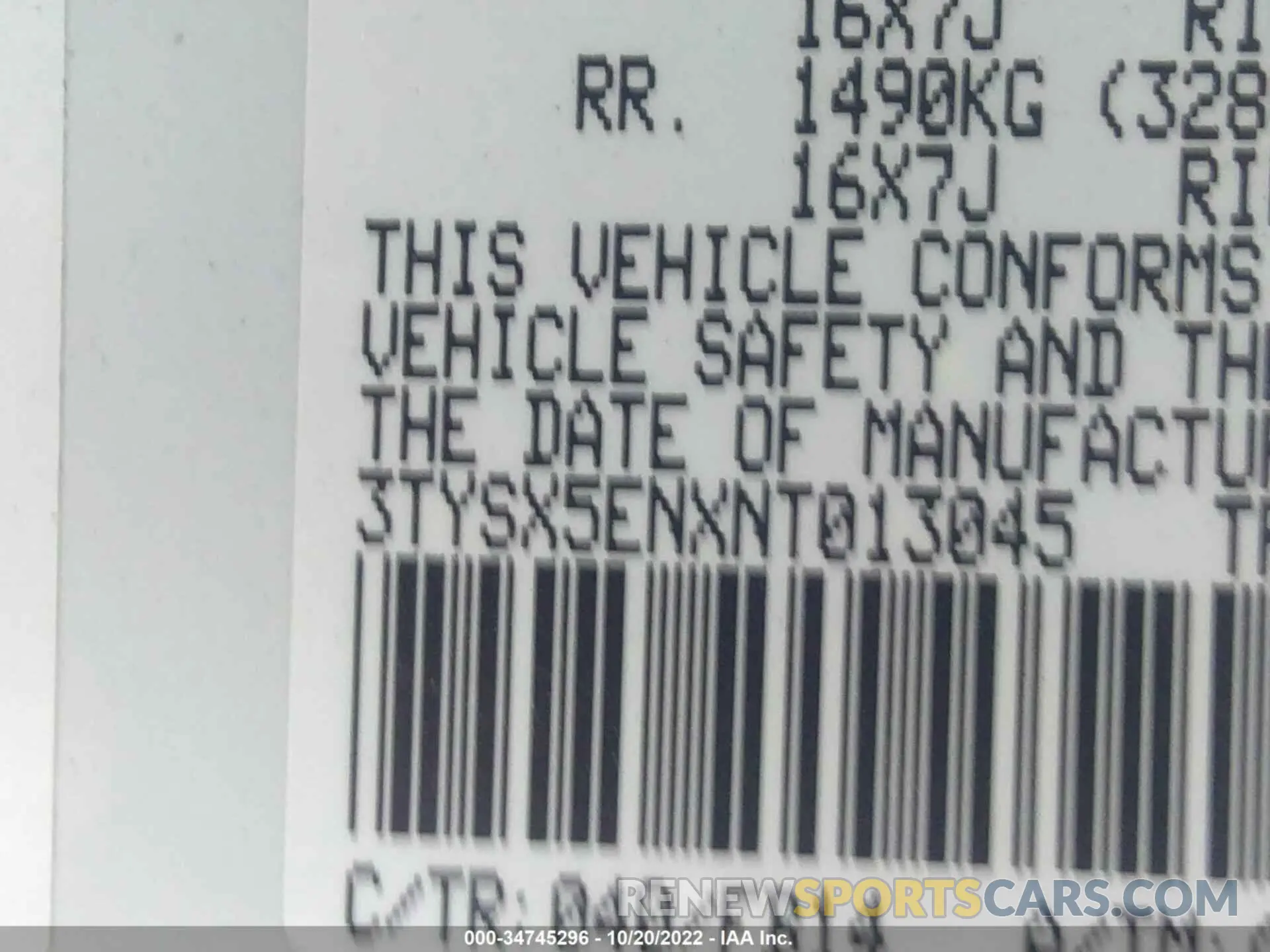 9 fotografías del automóvil dañado 3TYSX5ENXNT013045 TOYOTA TACOMA 4WD 2022
