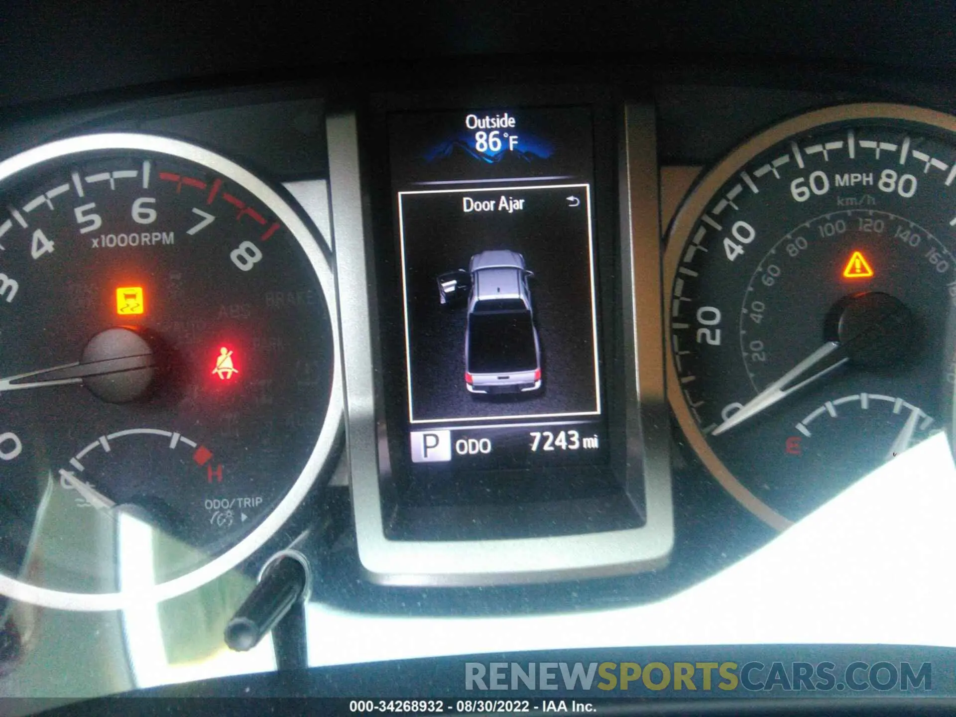 7 fotografías del automóvil dañado 3TYSZ5AN4NT060023 TOYOTA TACOMA 4WD 2022