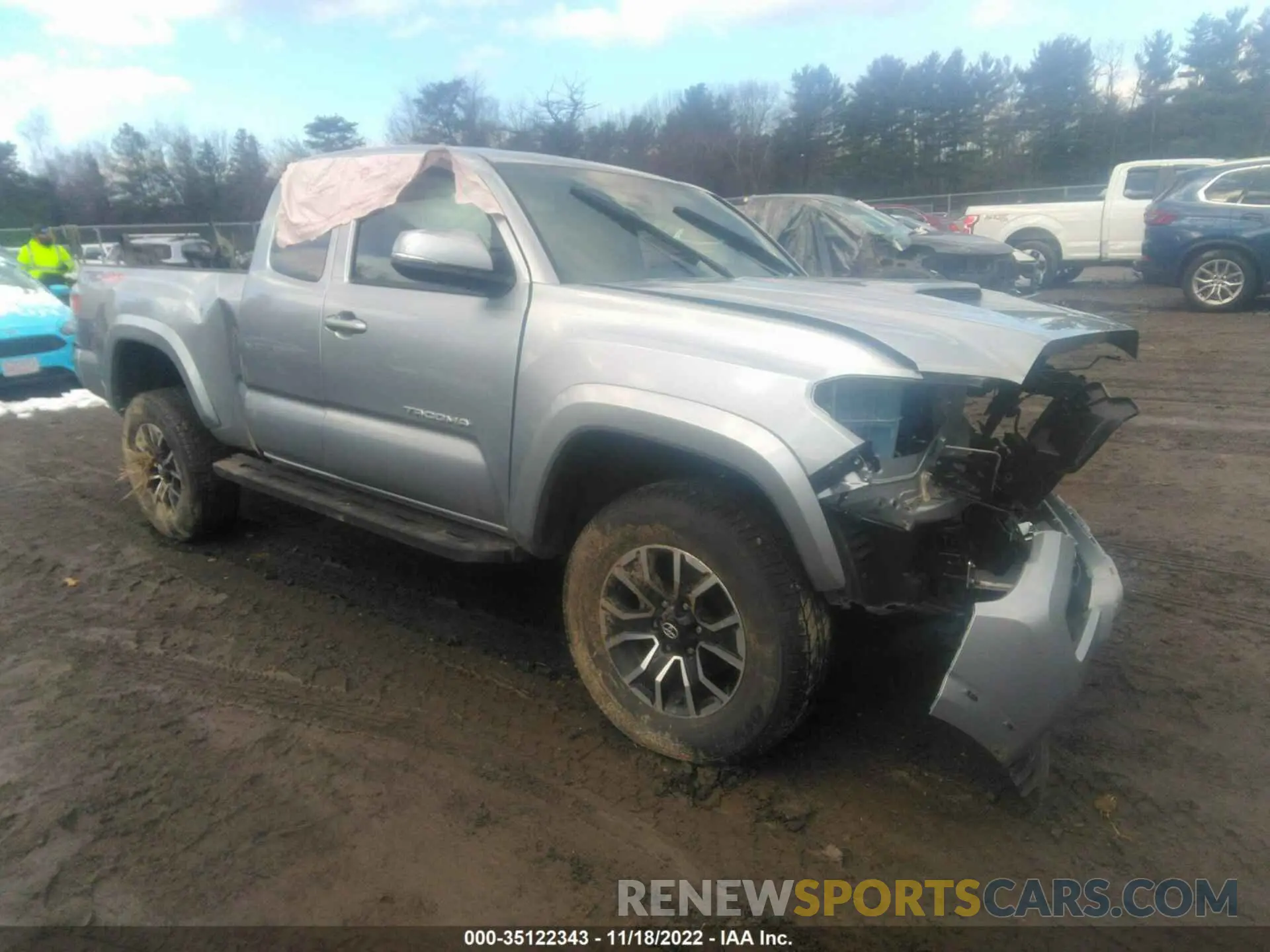 1 fotografías del automóvil dañado 3TYSZ5AN5NT055719 TOYOTA TACOMA 4WD 2022