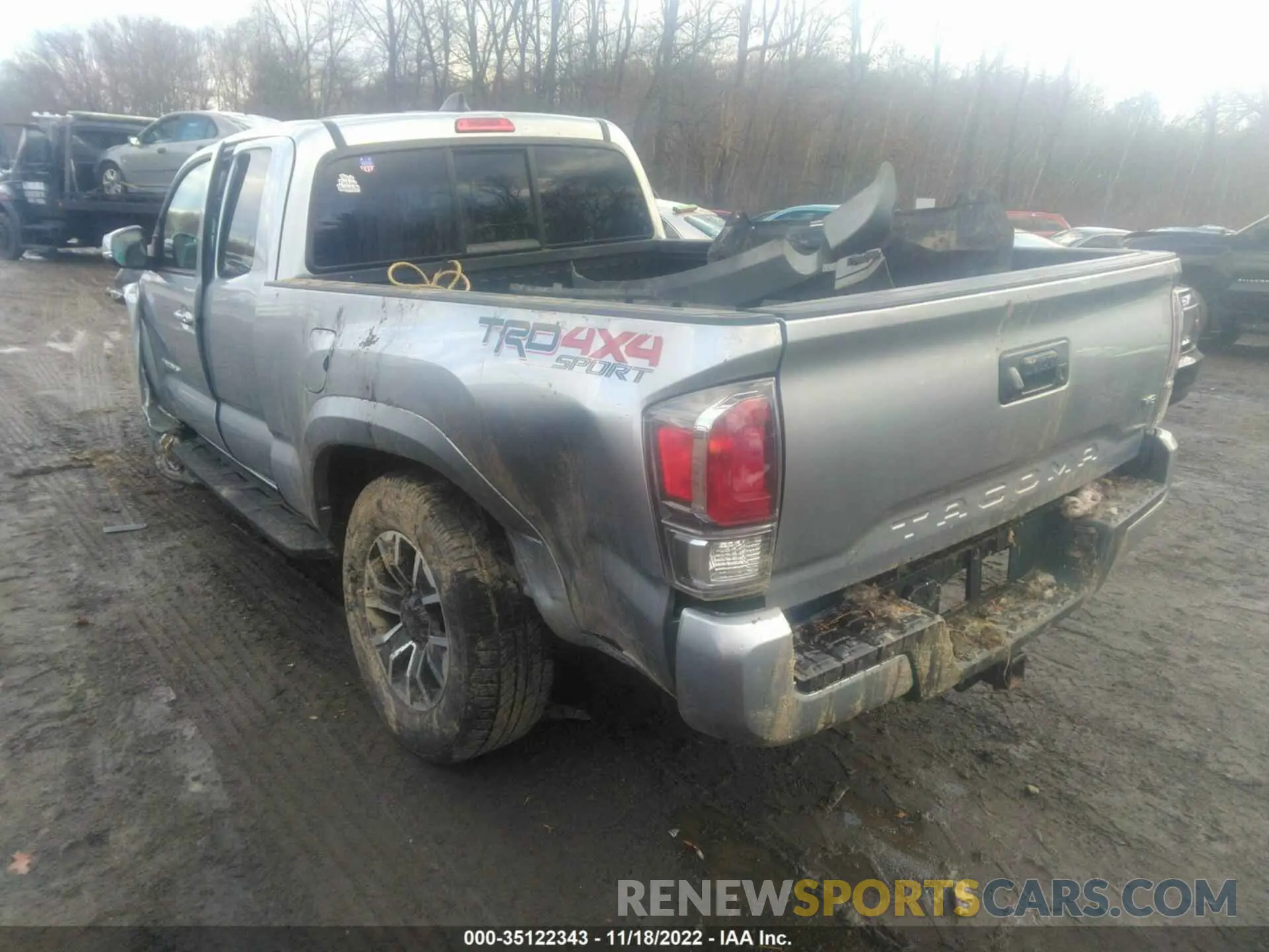 3 fotografías del automóvil dañado 3TYSZ5AN5NT055719 TOYOTA TACOMA 4WD 2022